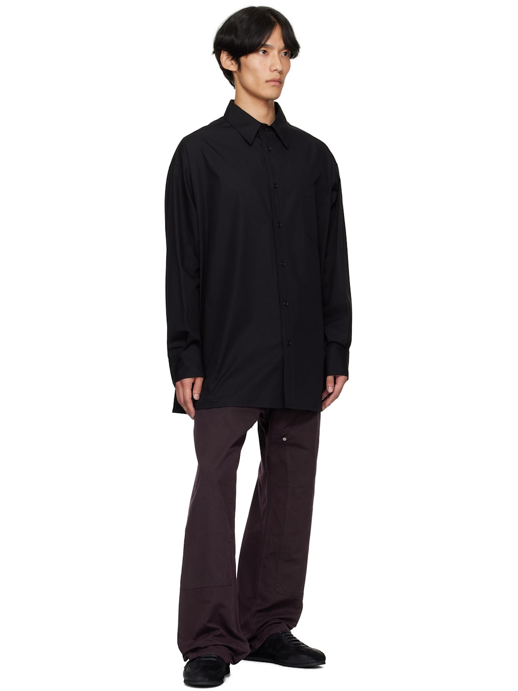 Black Poplin Shirt - 4