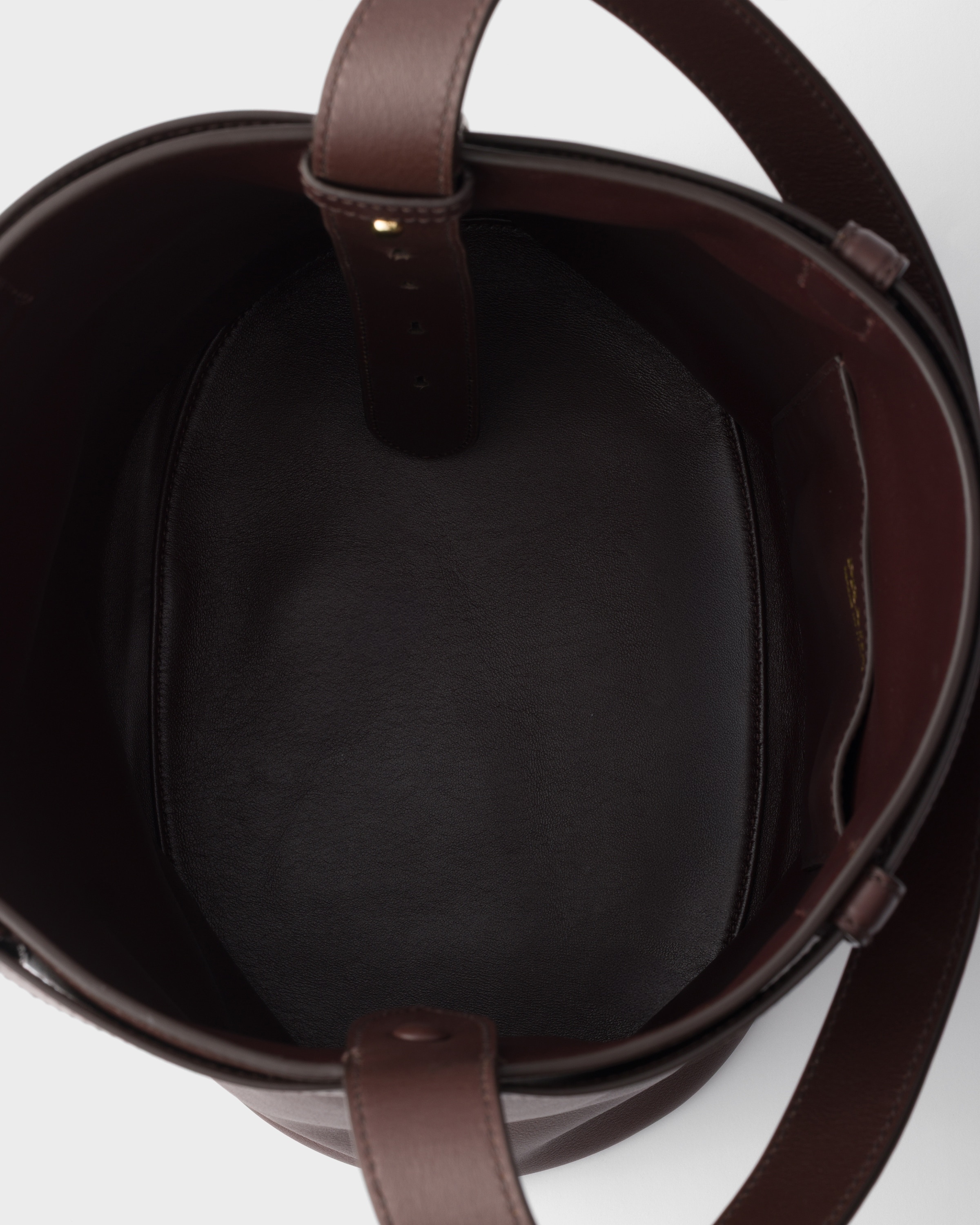 Prada Buckle leather bucket bag with belt - 4