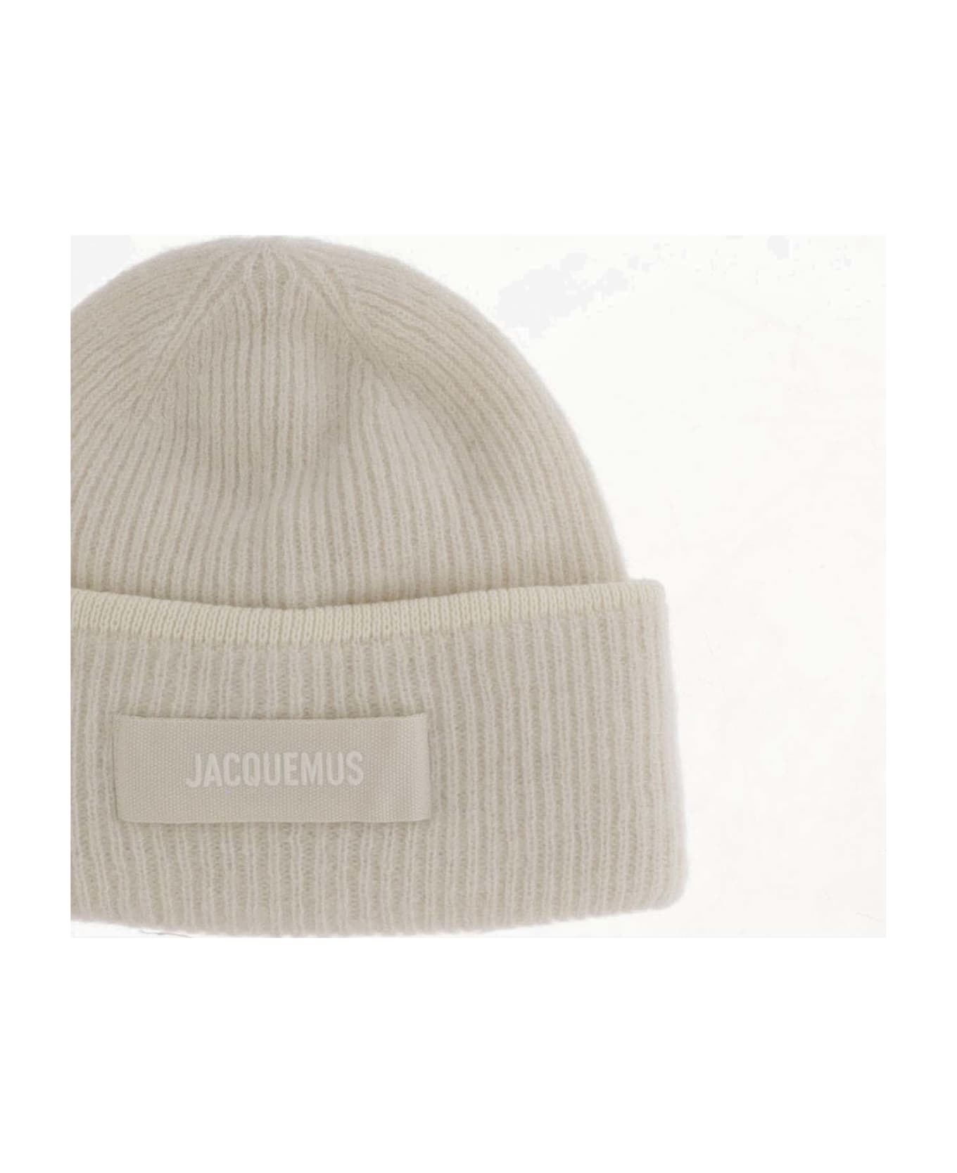 Wool Blend Beanie With Logo - 2