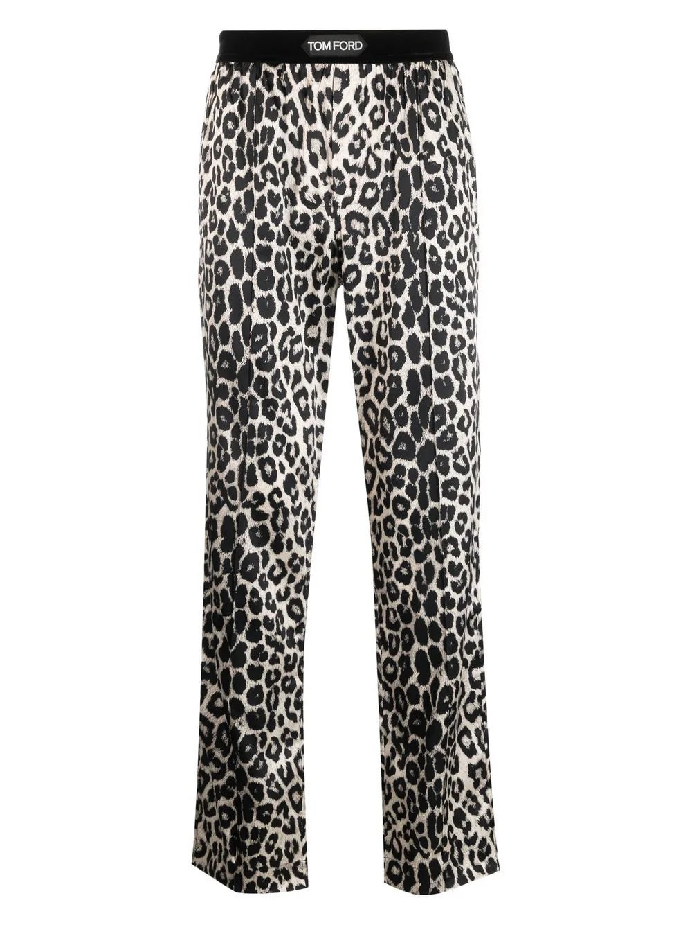 LOGO-WAIST SLIP-ON TROUSERS - 1