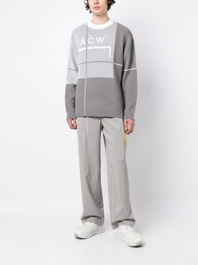 A-COLD-WALL* grid crew-neck jumper outlook