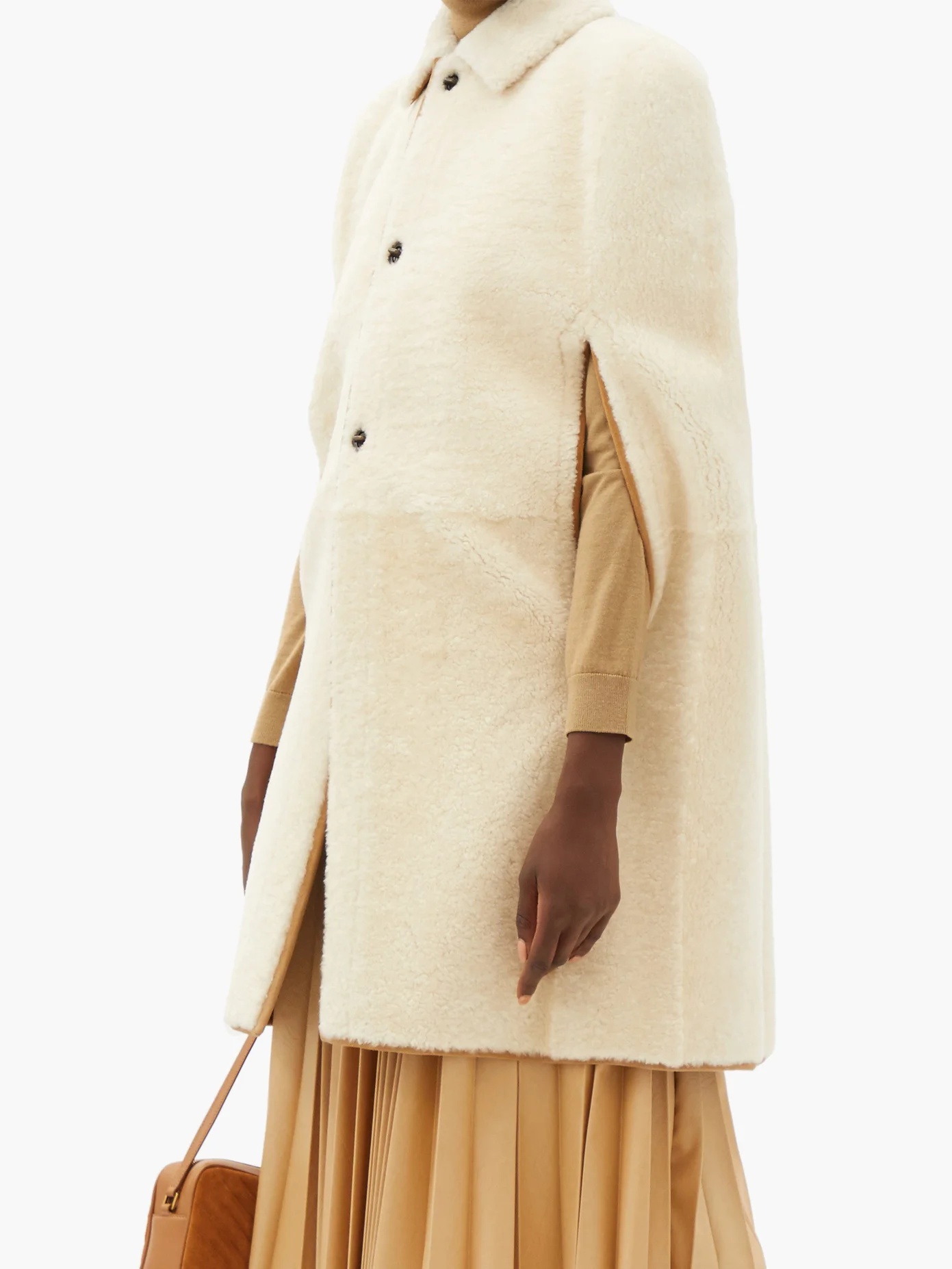 Shearling cape - 6