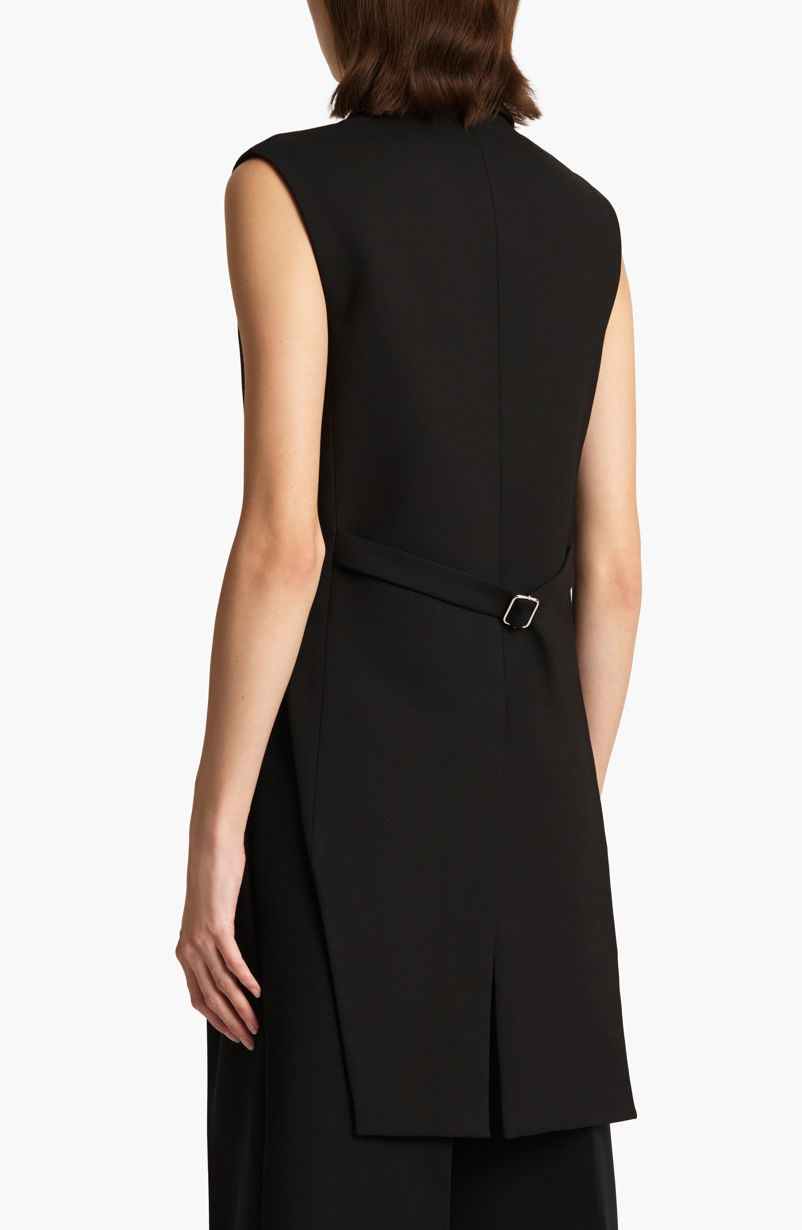 Khaite Orville Double Breasted Vest in Black at Nordstrom - 2