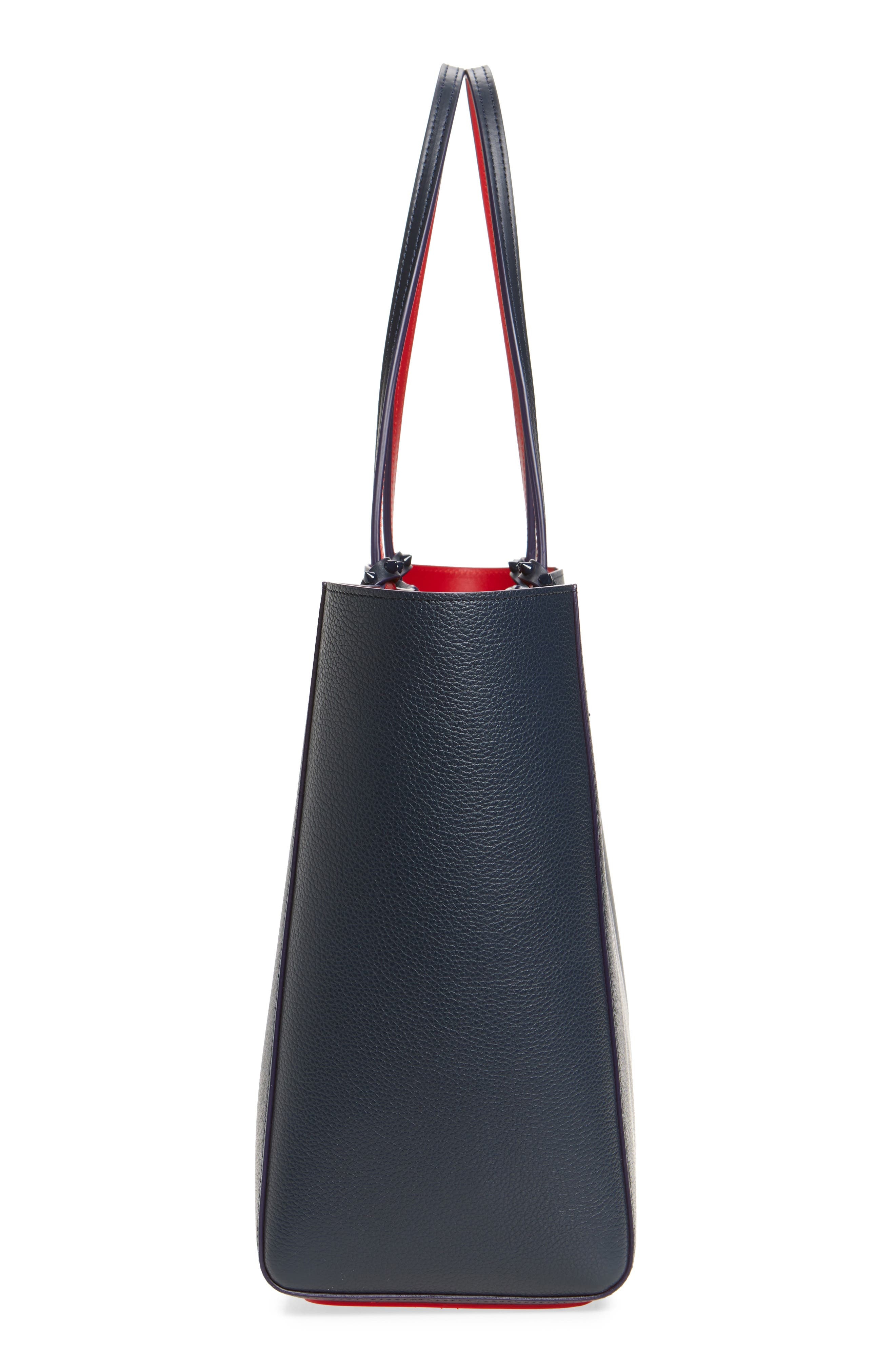 Christian Louboutin Large Cabata Soft Leather Tote Bag in Blue Navy at Nordstrom - 6