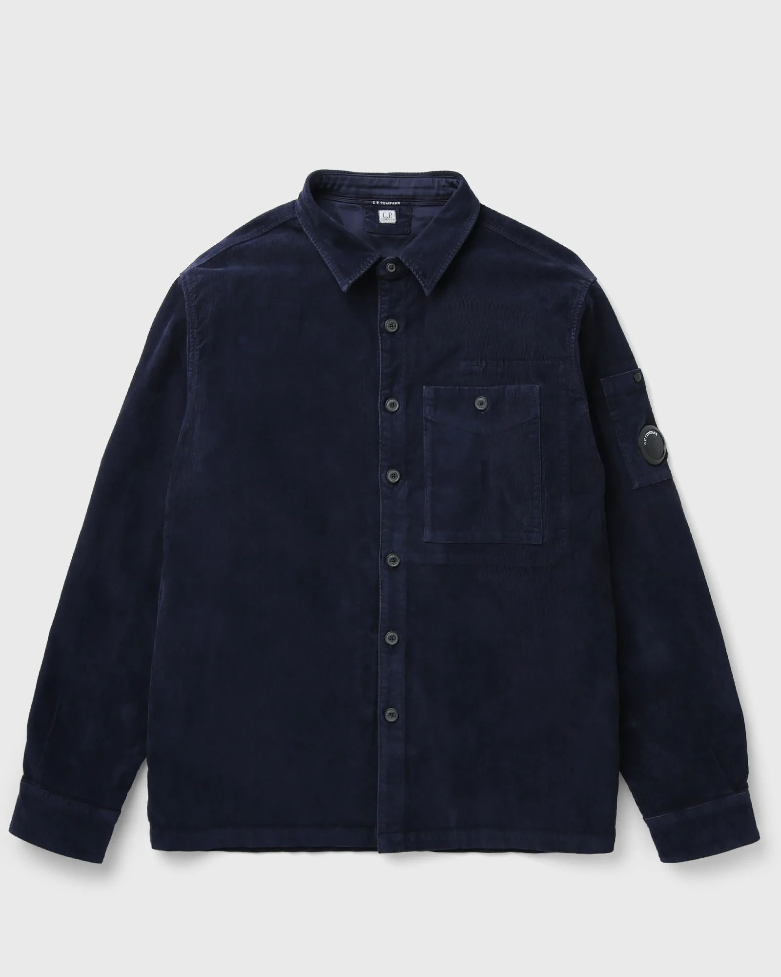 CORDUROY LONG SLEEVE BUTTON LENS SHIRT - 1