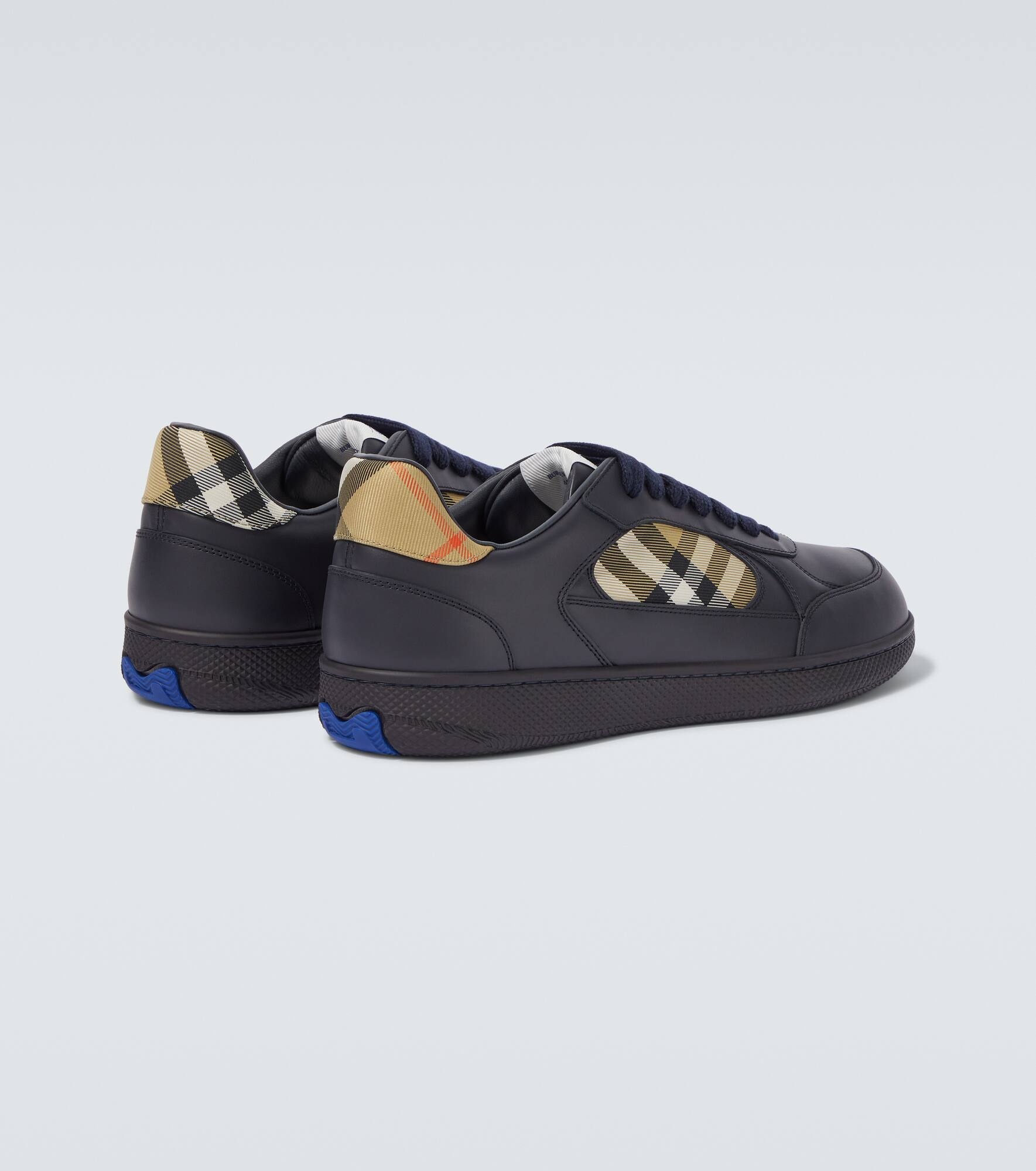 Burberry Check leather sneakers - 6