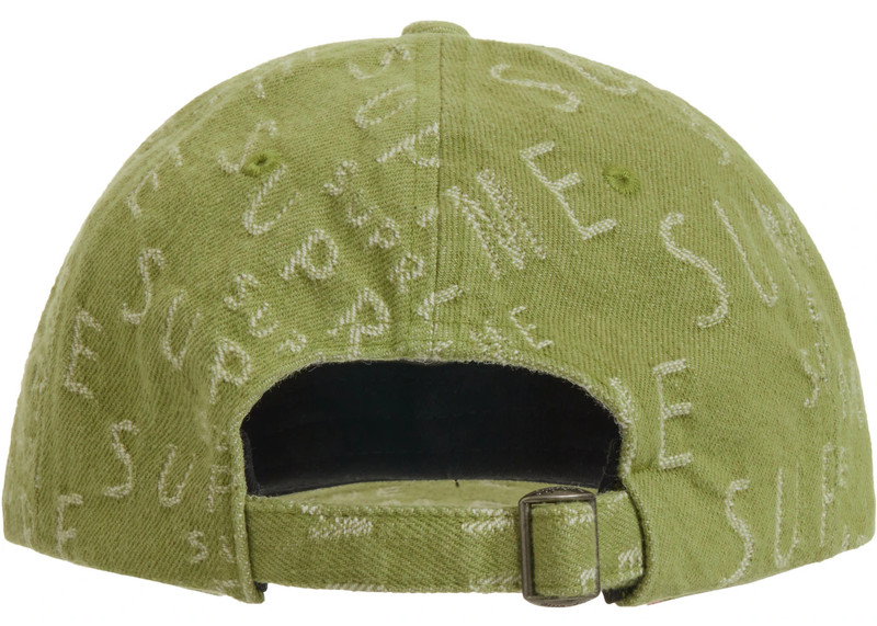 Supreme Supreme Warp Jacquard Logos Denim 6-Panel Sage outlook