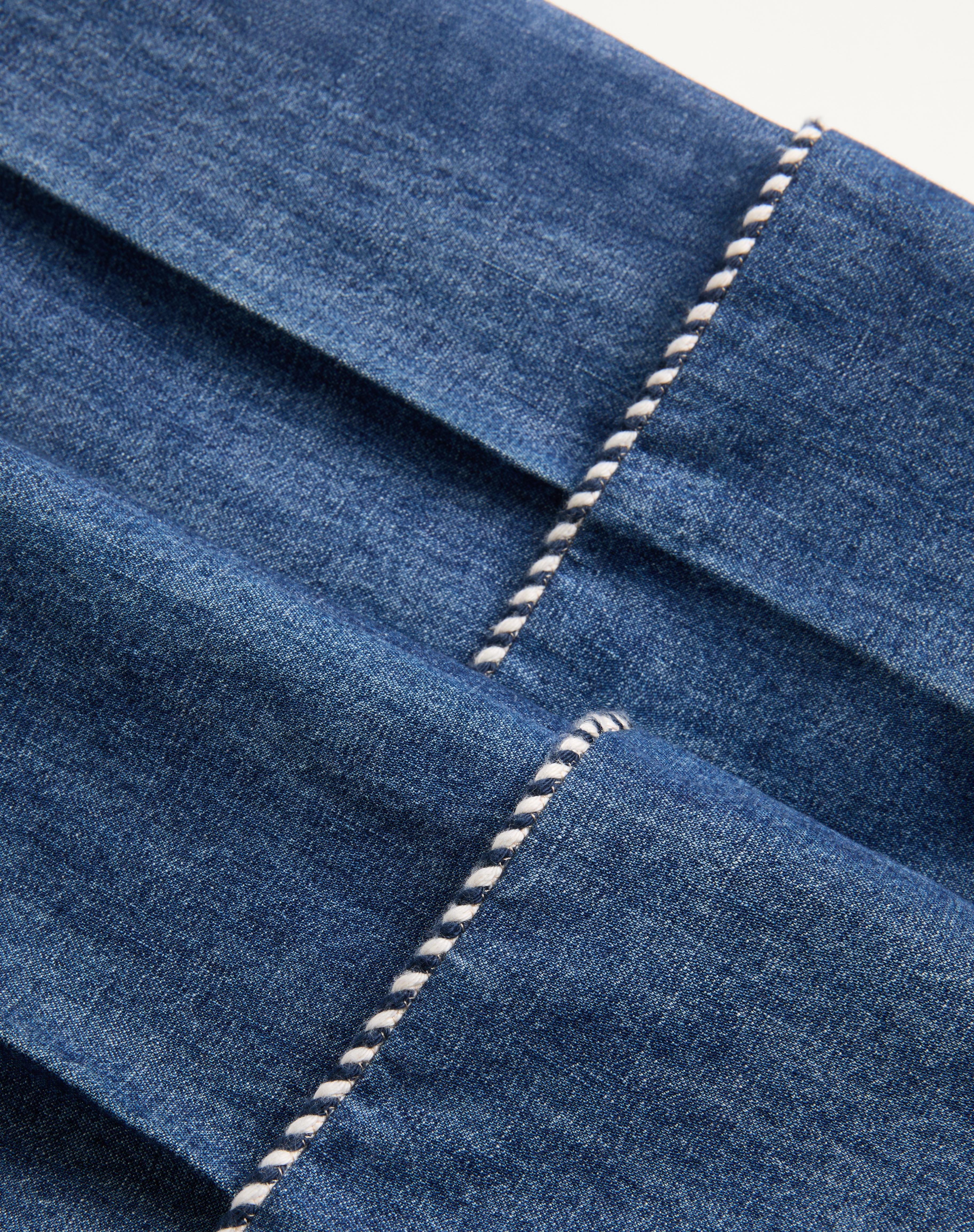 DENIM CHAMBRAY PANTS - 6