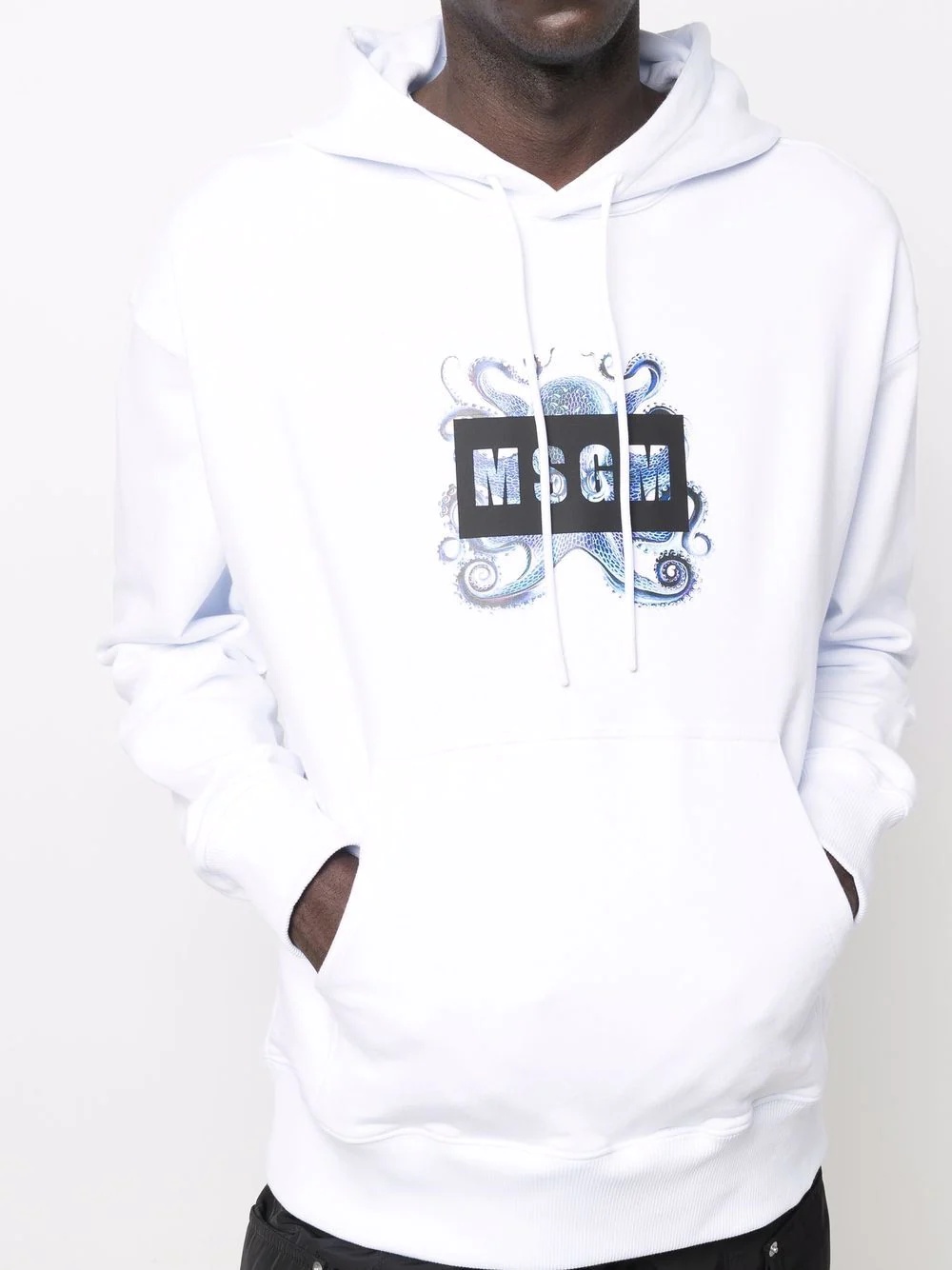 Octopus logo-print long-sleeve hoodie - 5