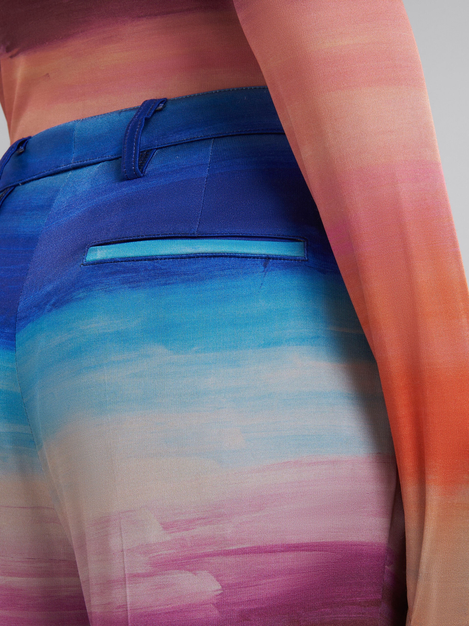 STRETCH JERSEY TROUSERS WITH DARK SIDE OF THE MOON PRINT - 4