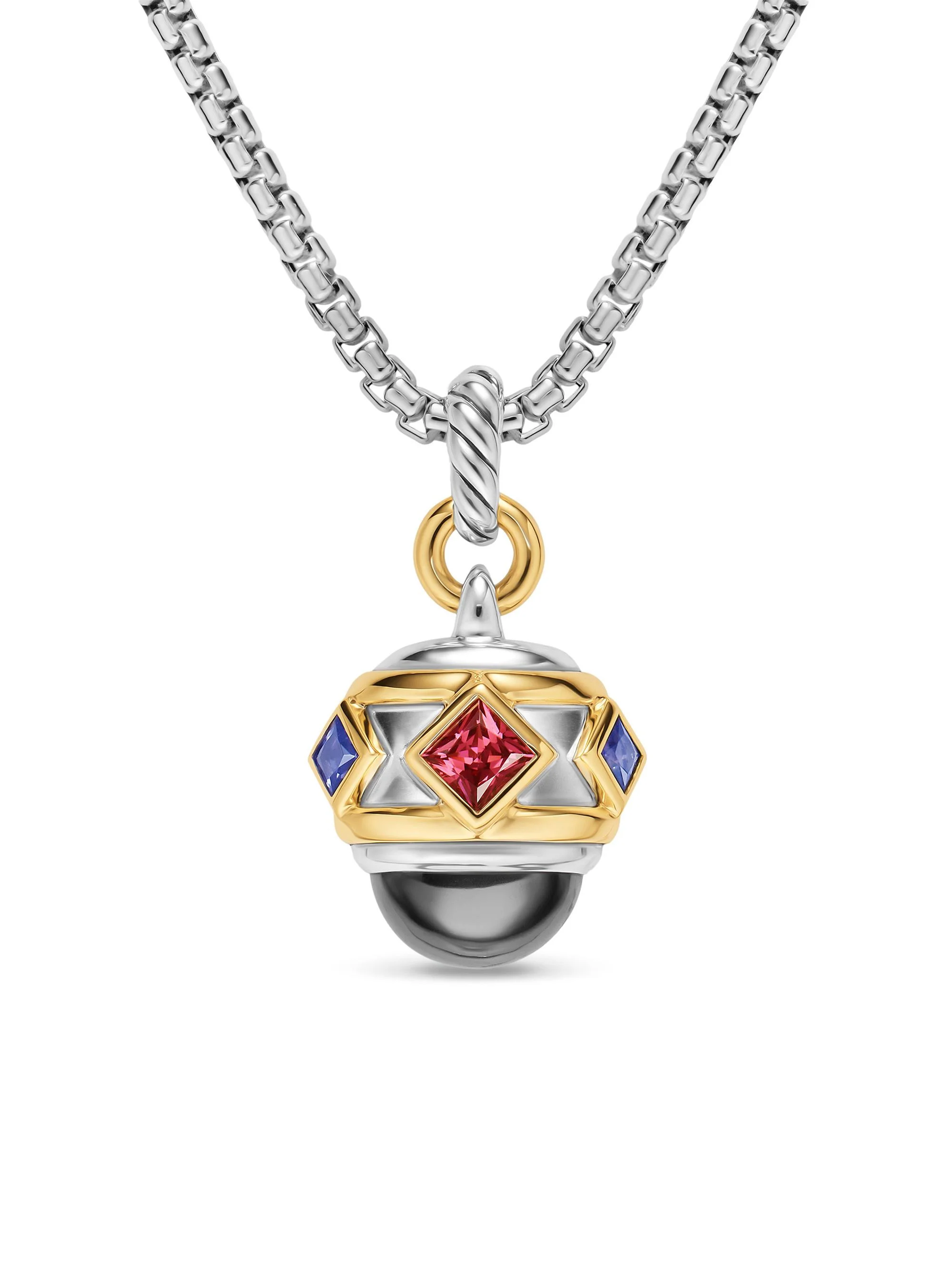 Women's Renaissance Amulet in Sterling Silver - Hematine - 1