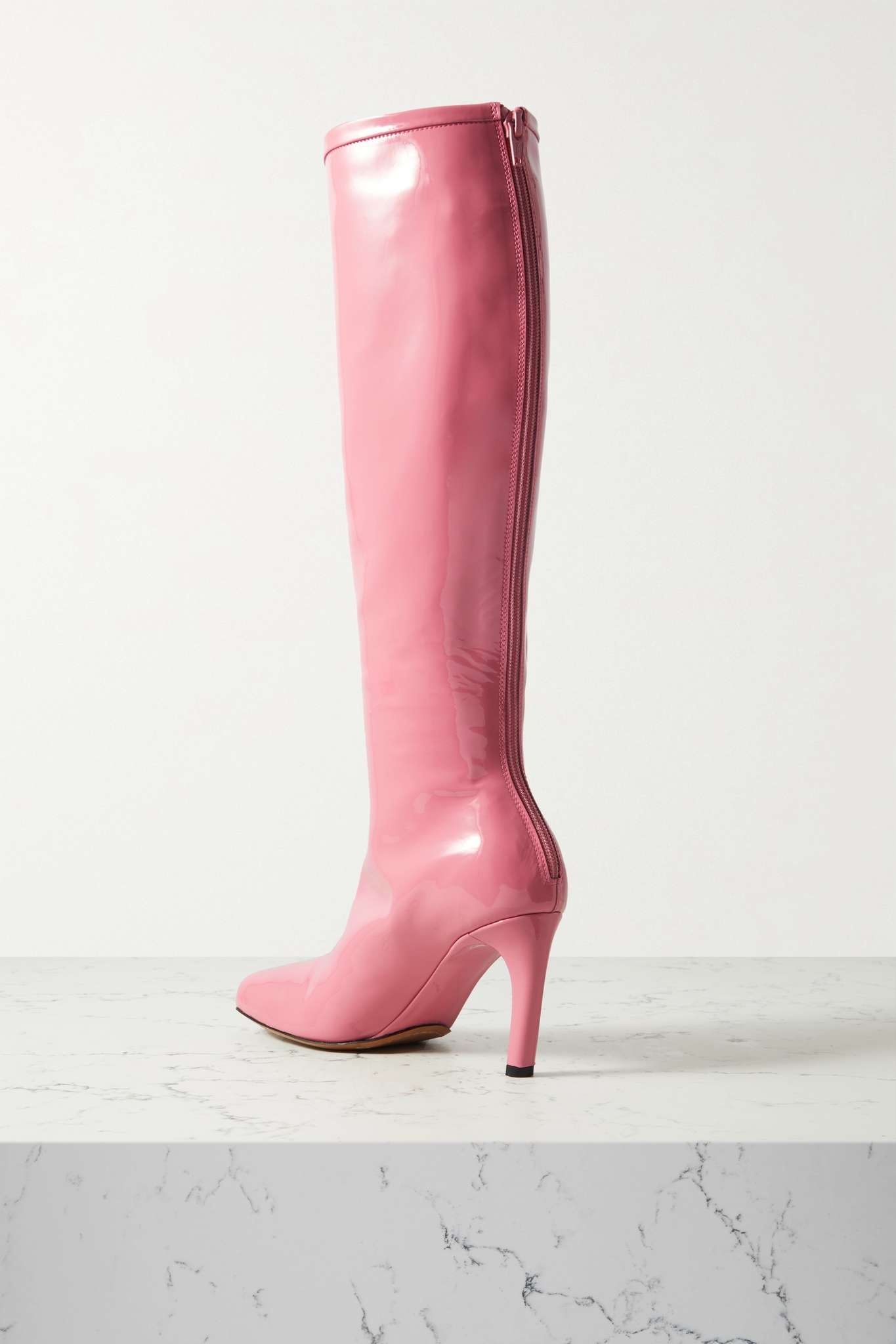 Patent-leather knee boots - 3