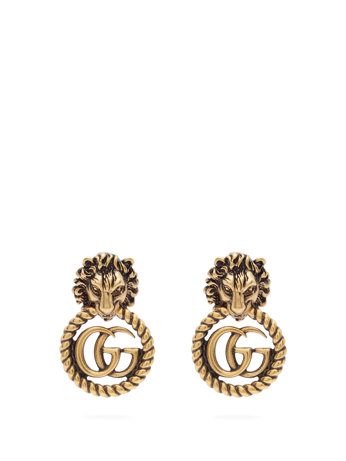 GG lion door-knocker earrings - 1