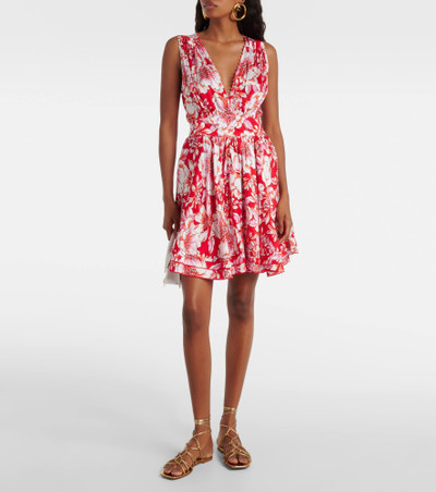 Poupette St Barth Bessie floral minidress outlook