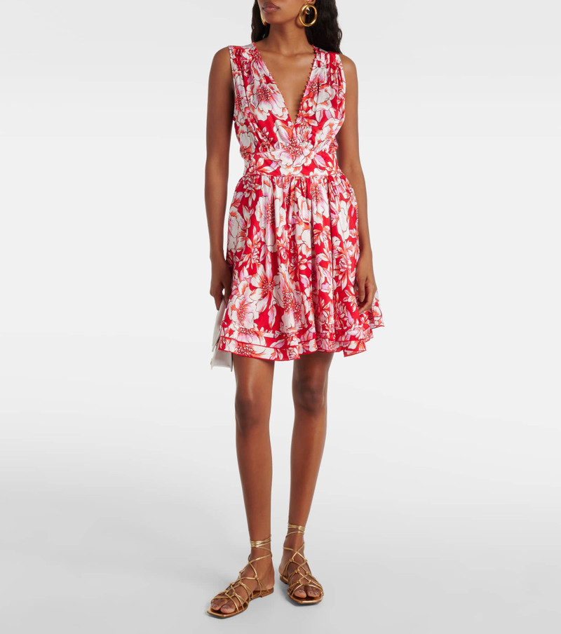 Poupette St Barth Bessie floral minidress outlook