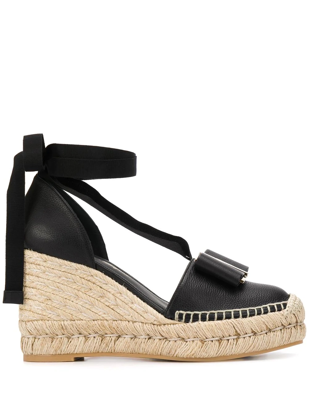 Vara bow wedge espadrilles - 1