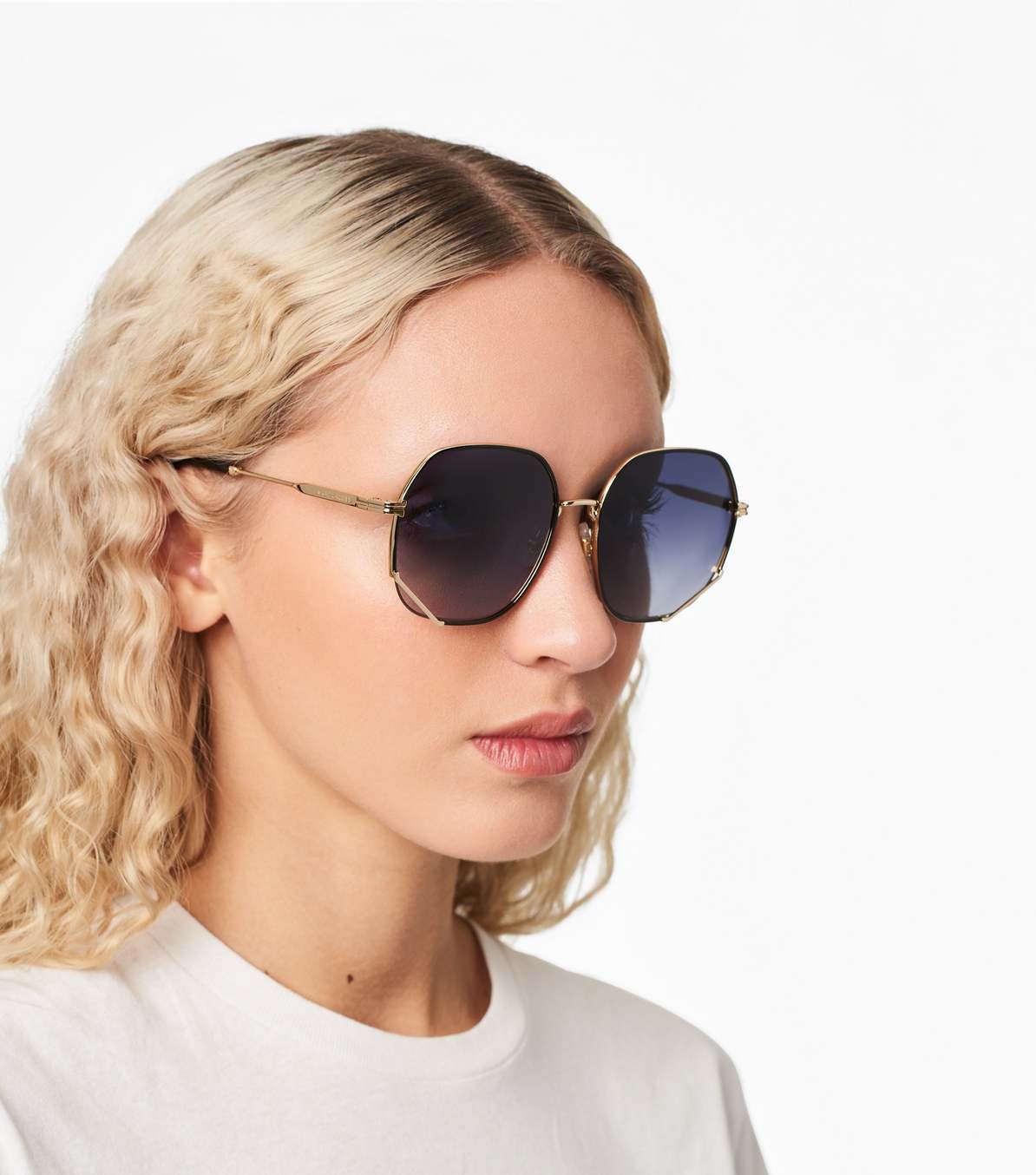 ROUND HEXAGON METAL SUNGLASSES - 2