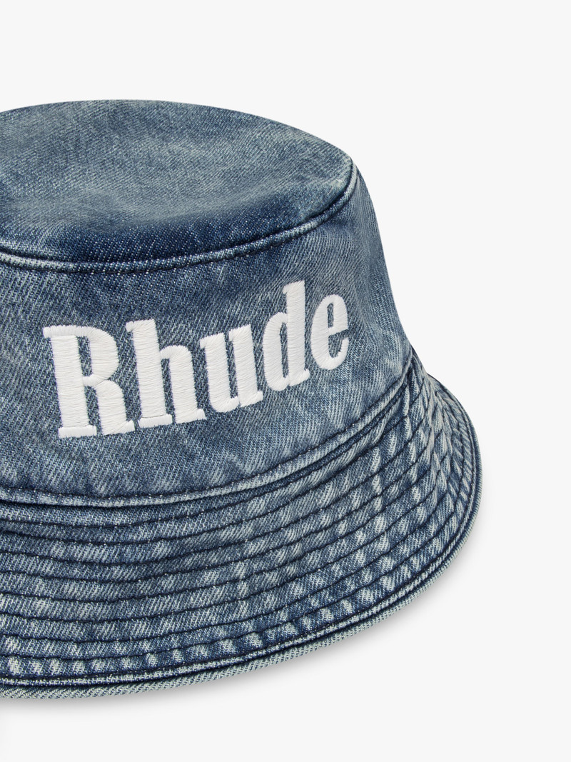 Rhude DENIM BUCKET HAT outlook