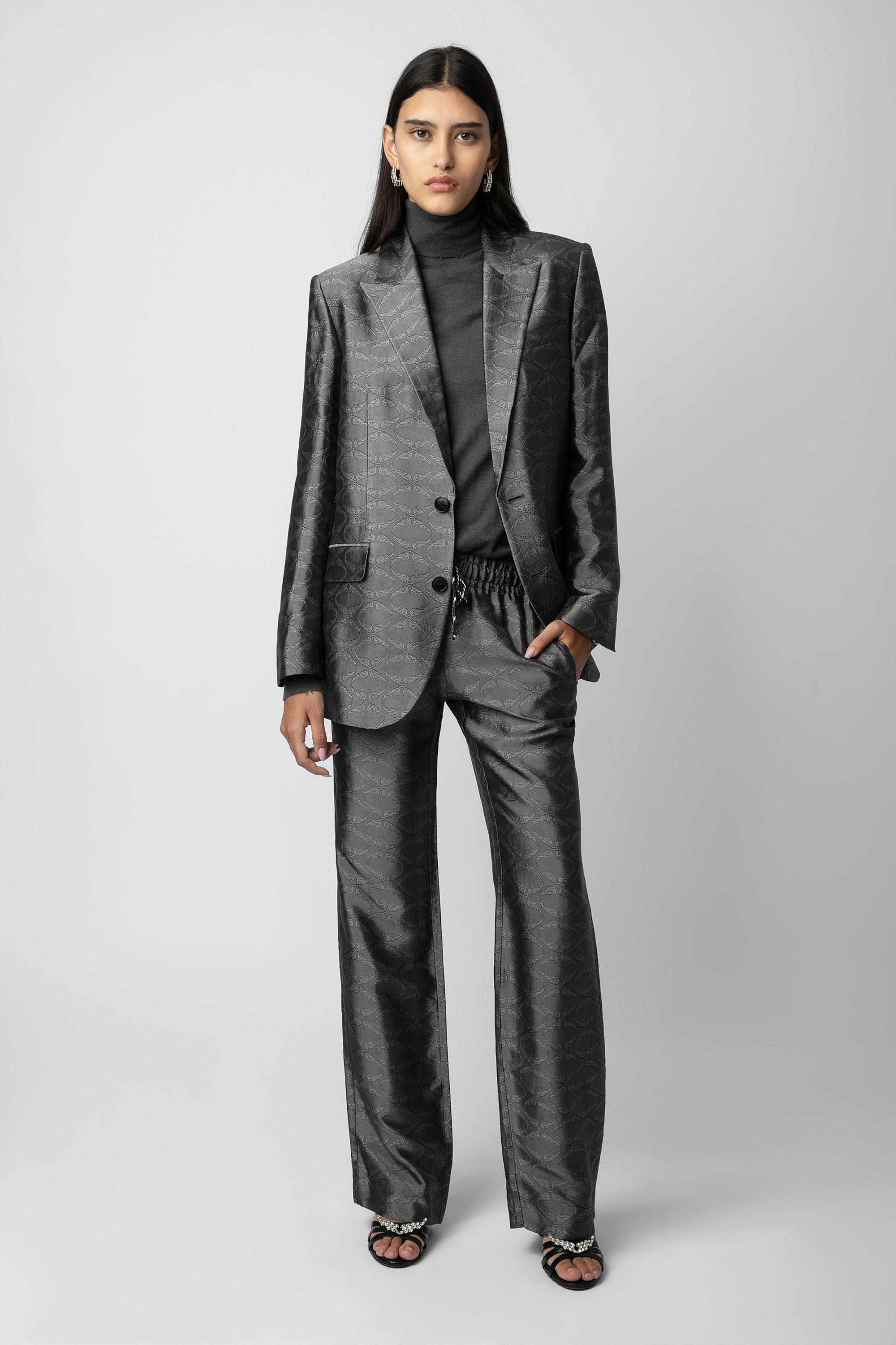 Pomy Jacquard Pants - 2