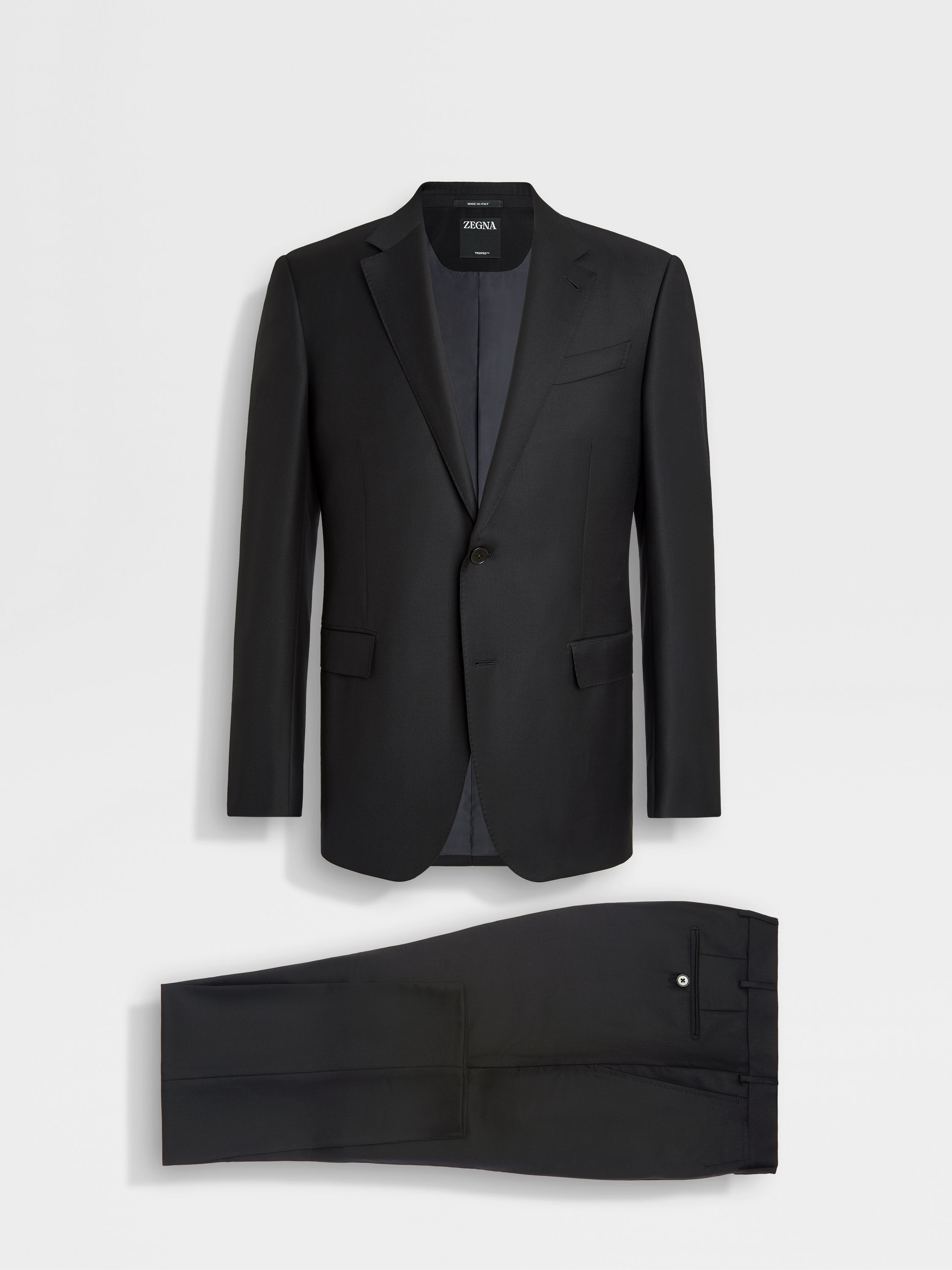 BLACK TROFEO™ WOOL SUIT - 1