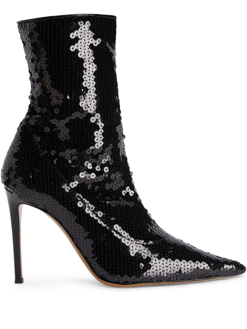 100mm sequin-embellished boots 1