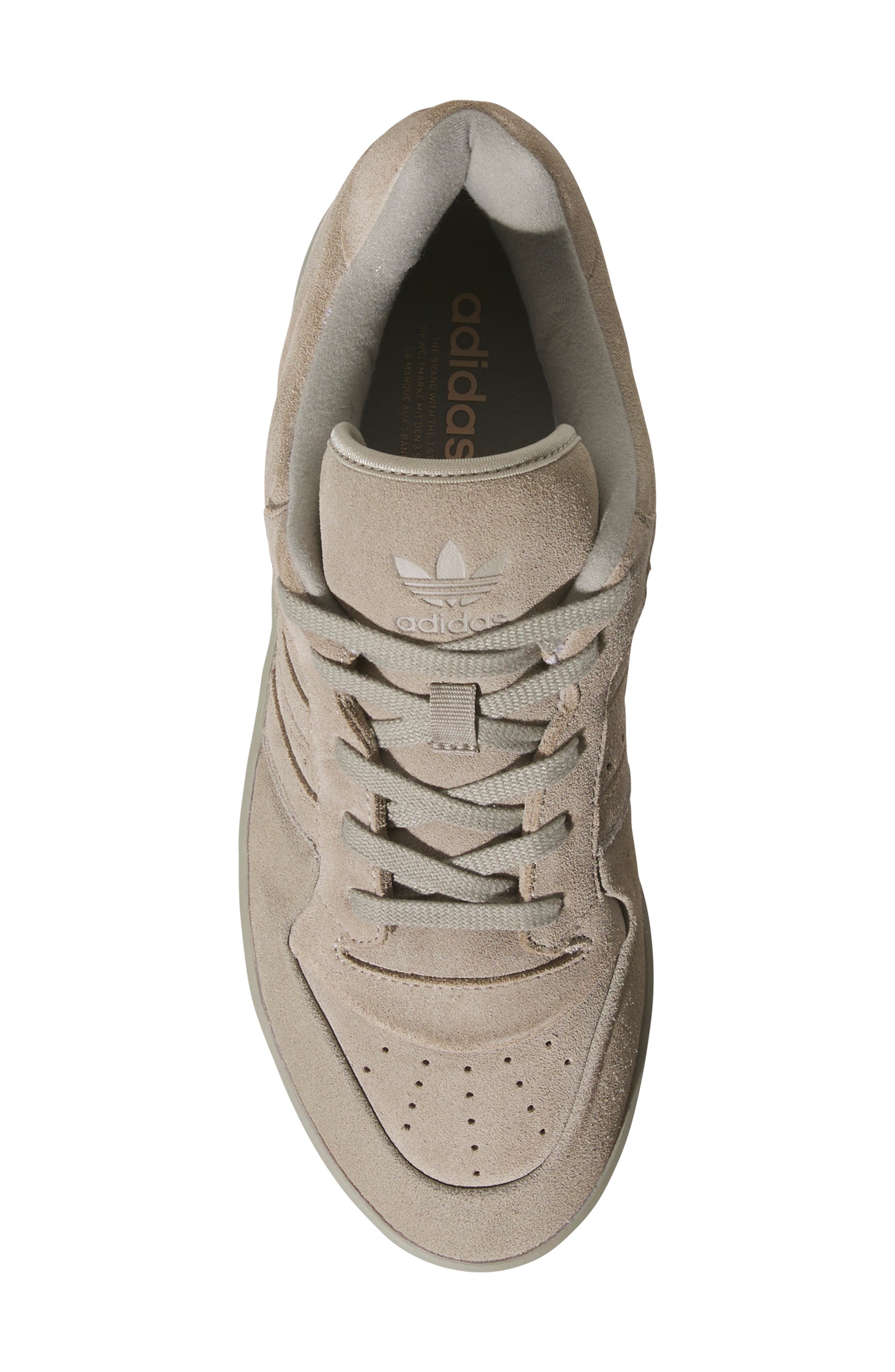 adidas Rivalry Lux Low Top Basketball Sneaker in Putty Beige/Powder Coral at Nordstrom - 4
