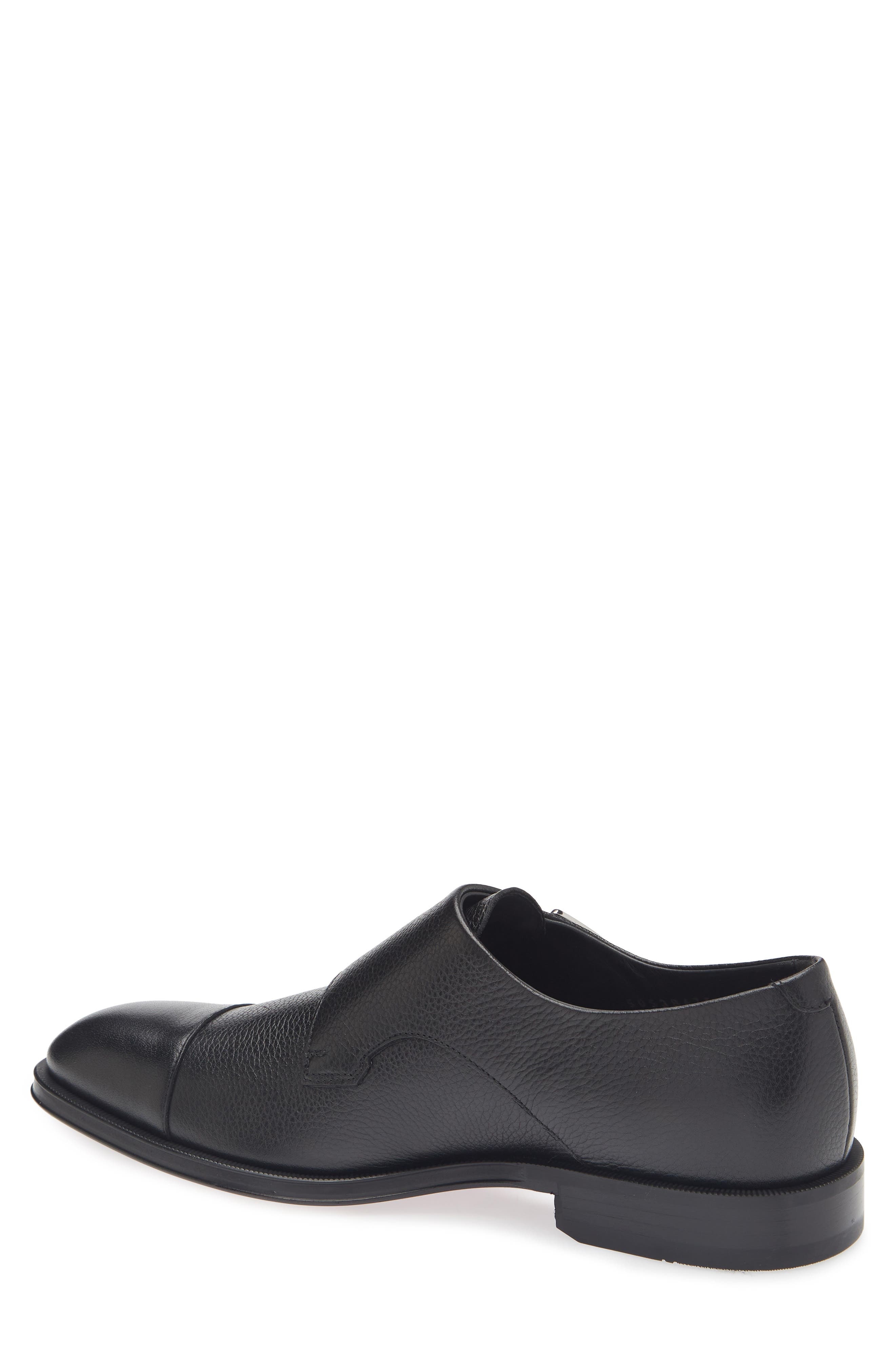 BOSS Derrek Double Monk Strap Shoe in Black at Nordstrom - 2