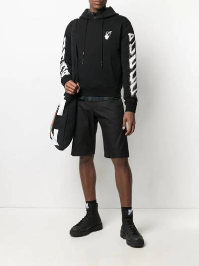 Off-White diagonal agreement print hoodie outlook