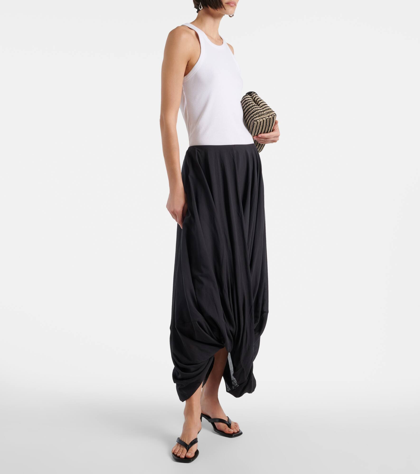 Draped maxi skirt - 2