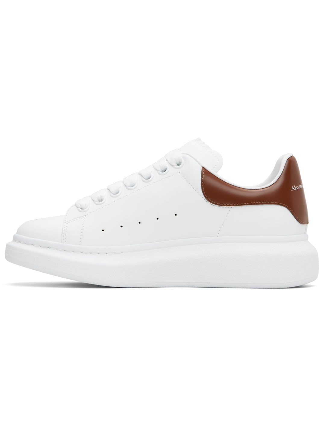 White & Brown Oversized Sneakers - 3