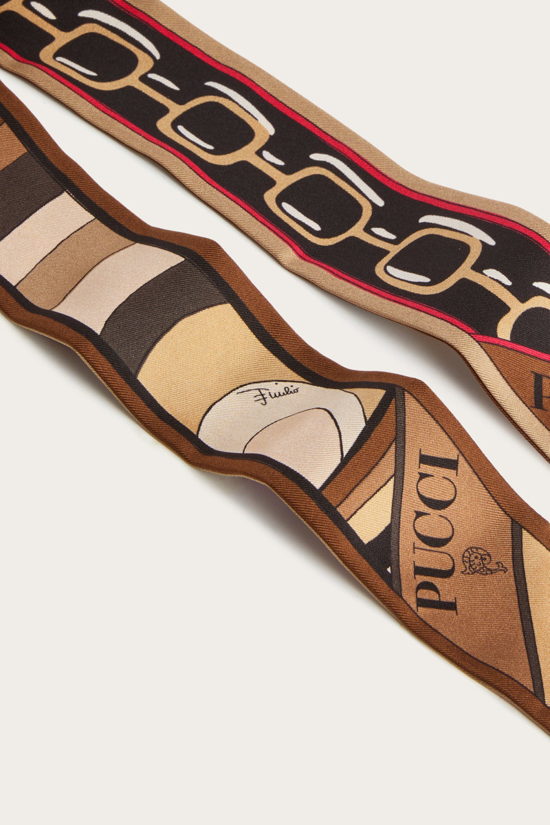 IRIDE AND ISTRICE PRINT SILK TWILL SCARF 4