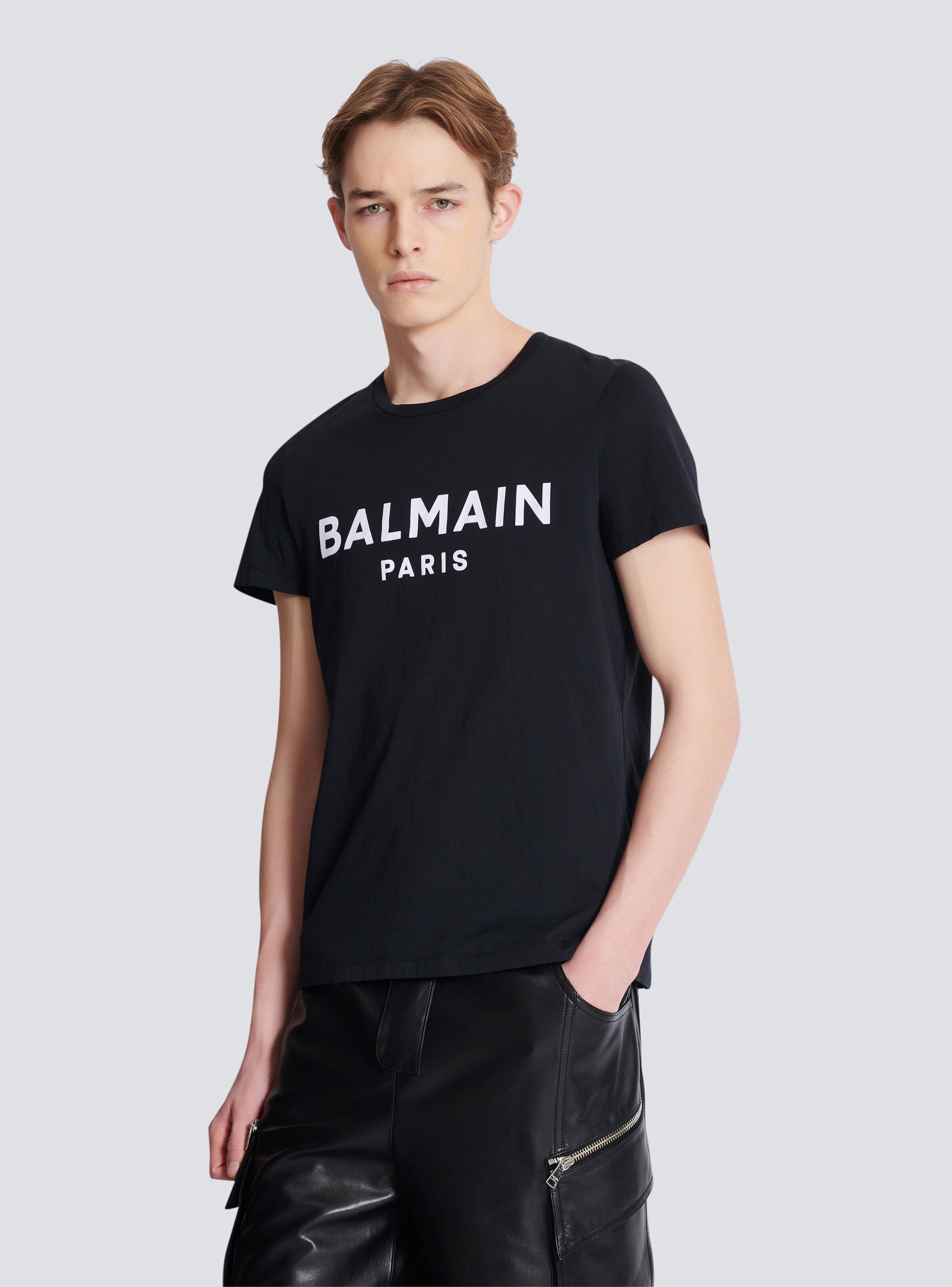 T-shirt with Balmain Paris print - 6