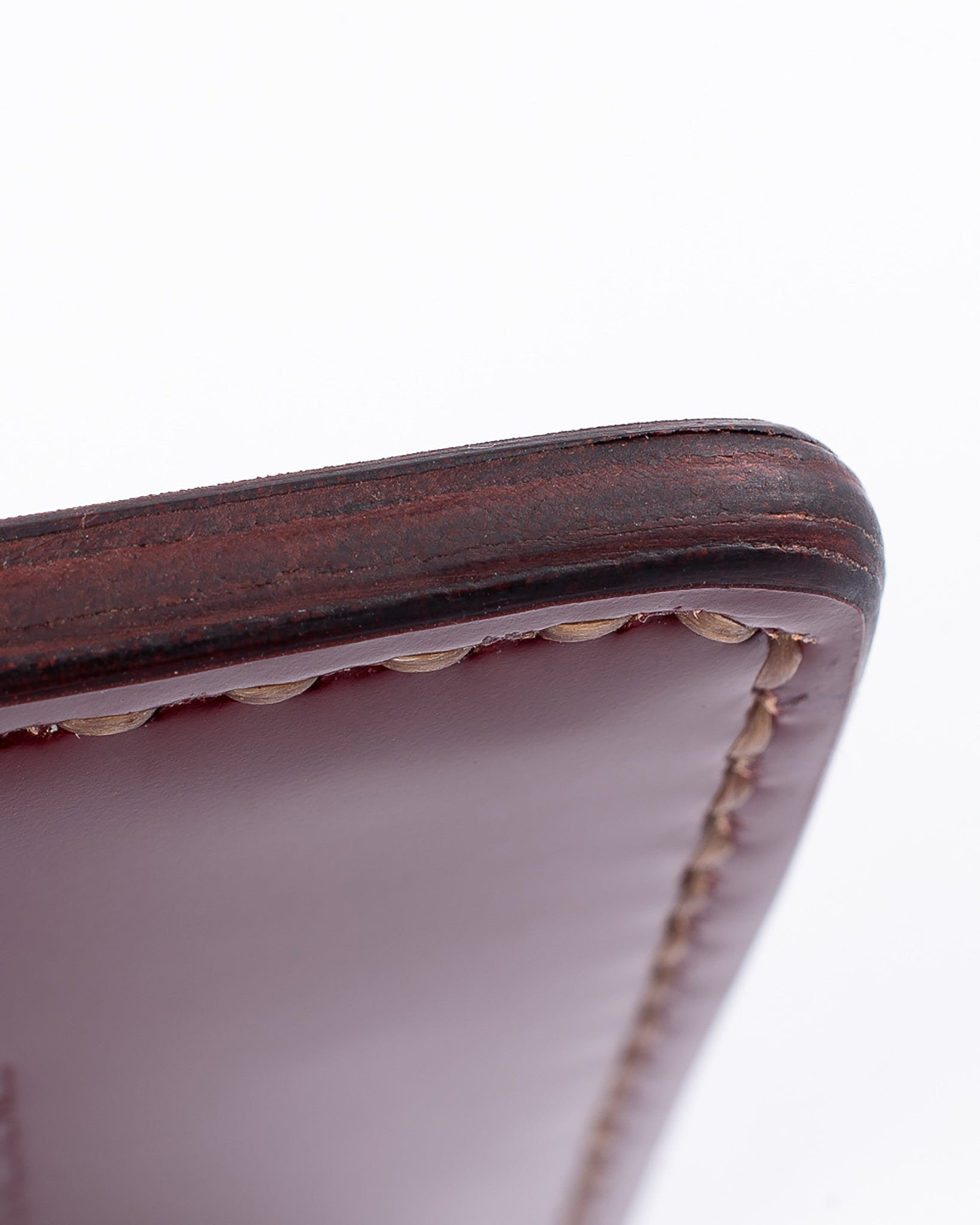IHG-089-OXB Shell Cordovan Card Holder - Oxblood - 5