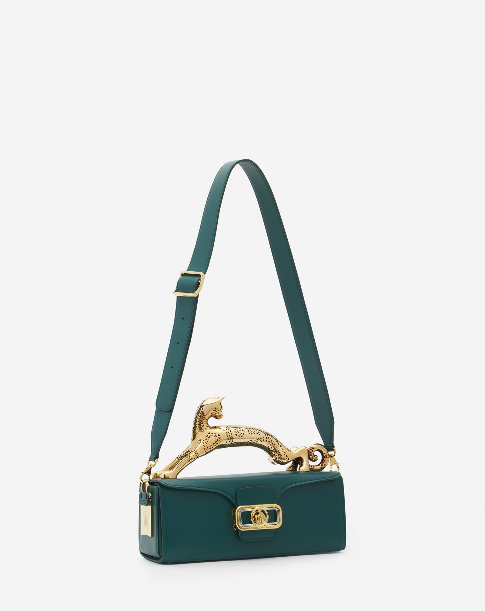 MEDIUM LEATHER PENCIL CAT BAG - 3