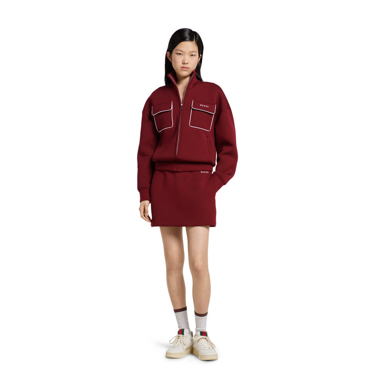 GUCCI Jersey mini skirt with logo outlook