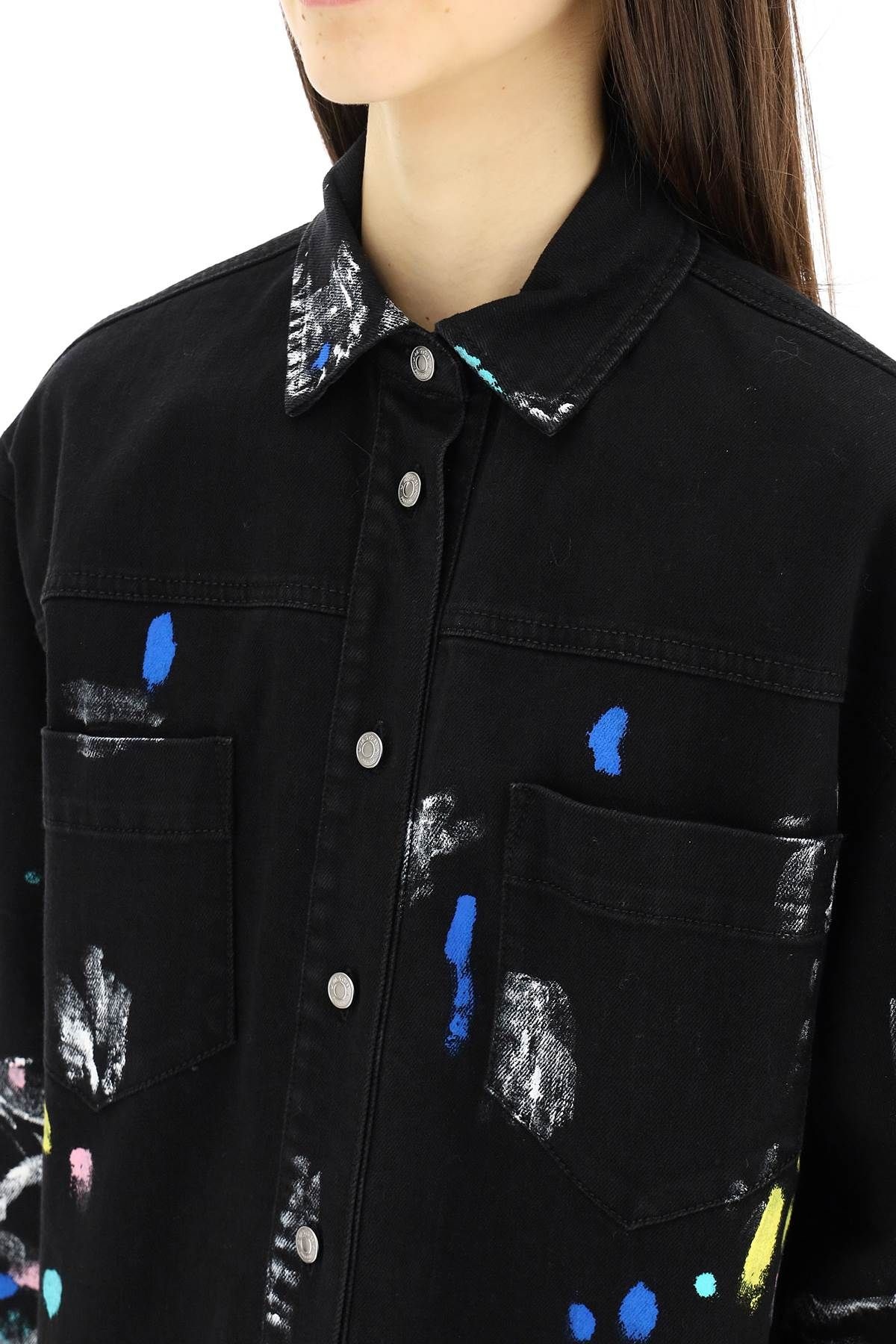 OVERSIZED PAINT EFFECT SHIRT - 5