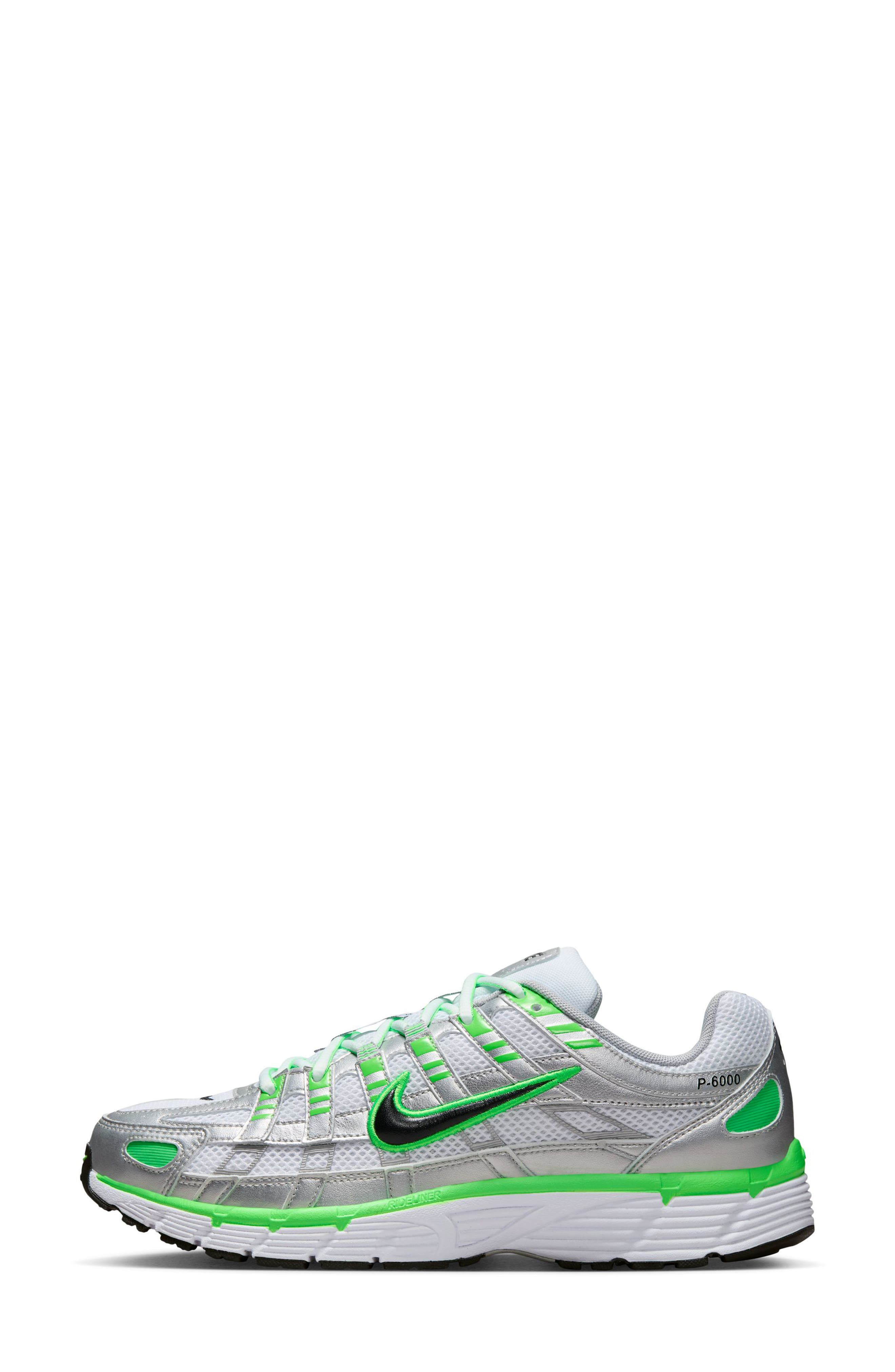 Nike P-6000 SE Sneaker in Metallic Silver/Black/White at Nordstrom - 2