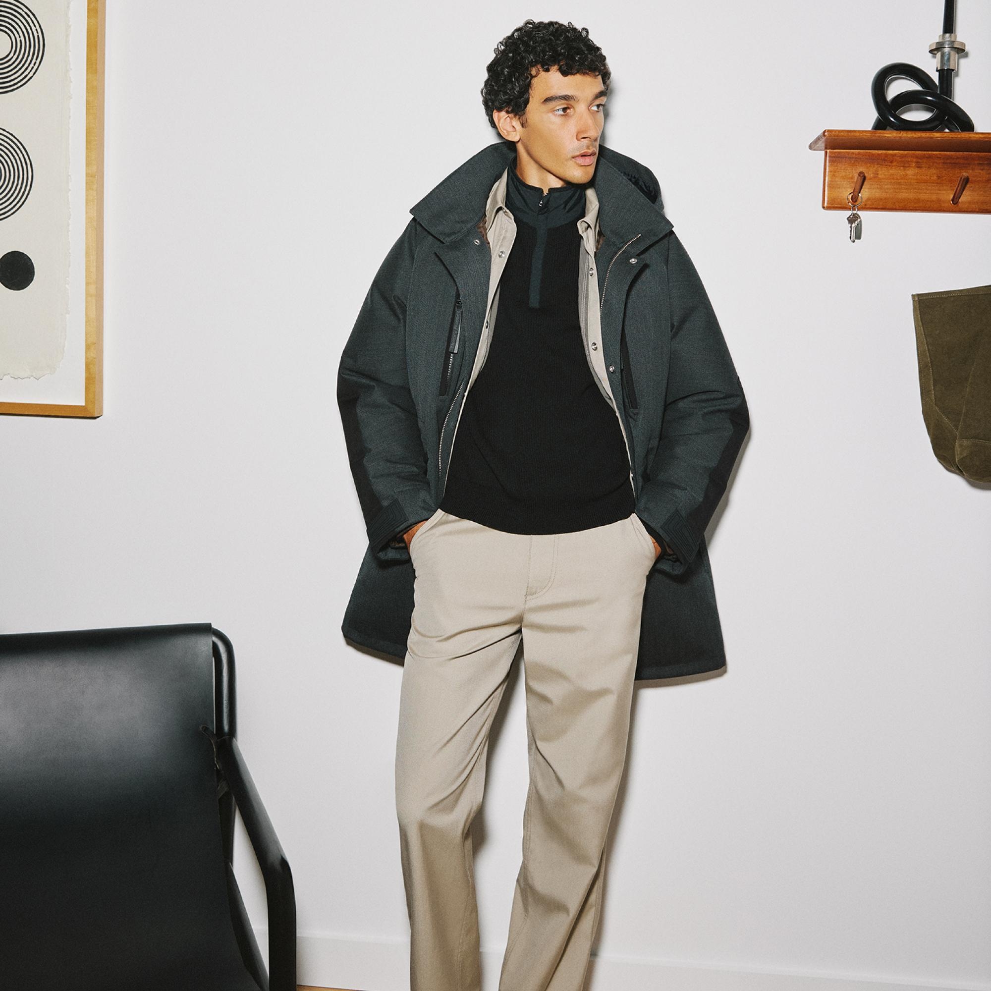 Hooded Parka in Wool-Blend Twill - 8