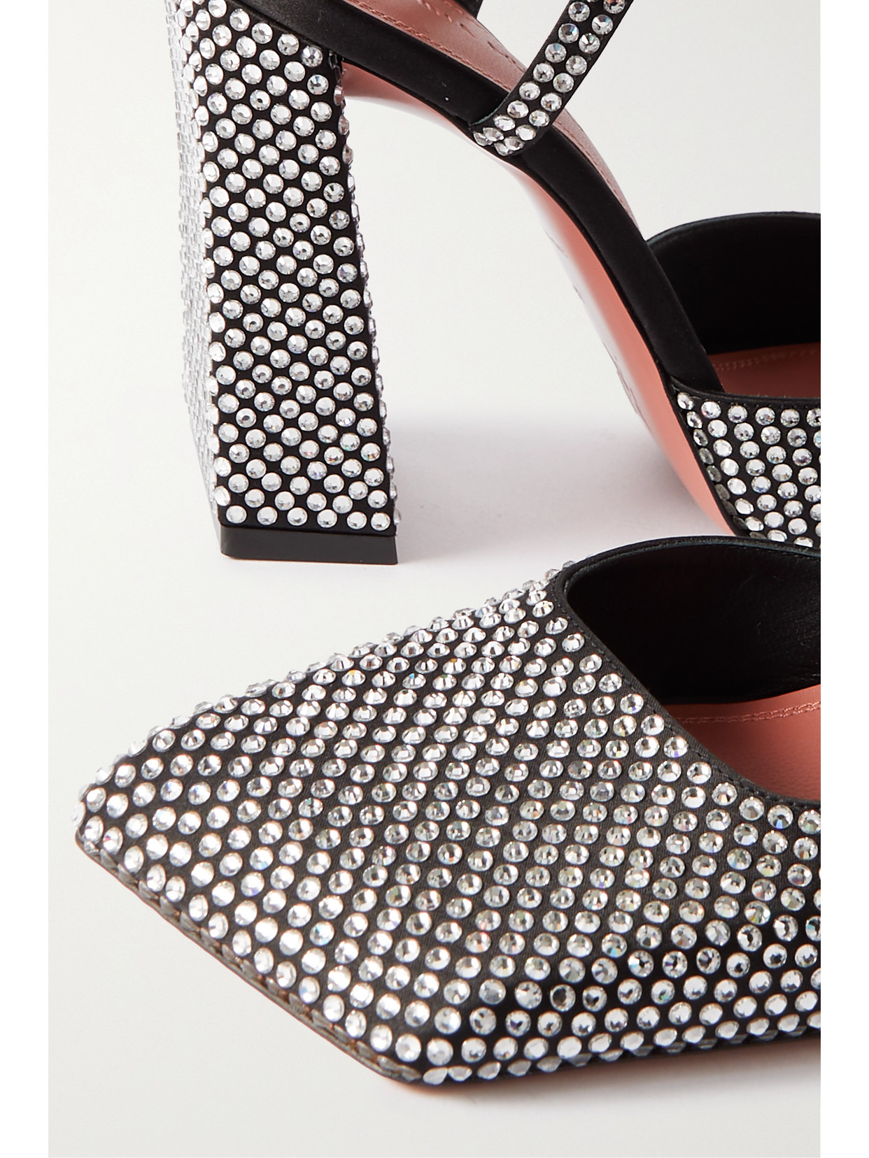 Charlotte Crystal-embellished Satin Pumps - 4