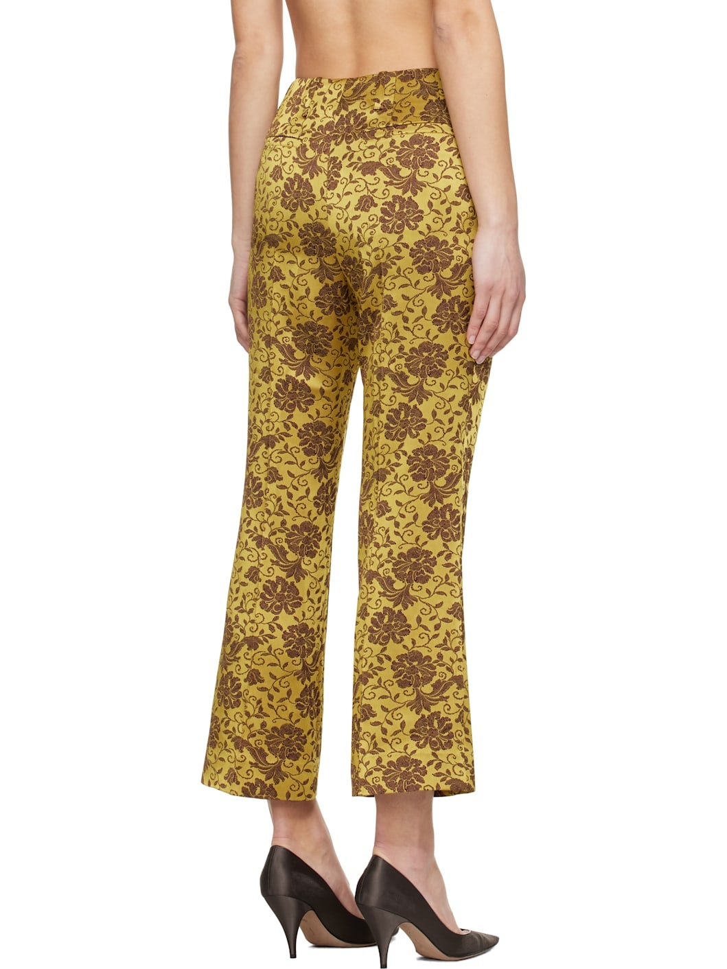 Khaki Jacquard Trousers - 3