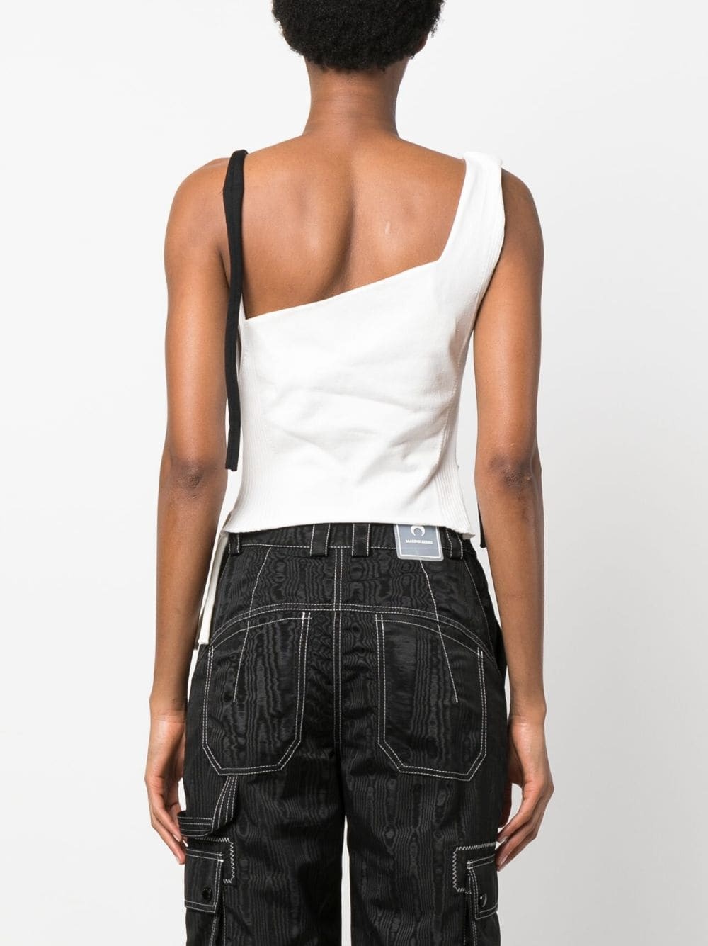 asymmetric cropped top - 4