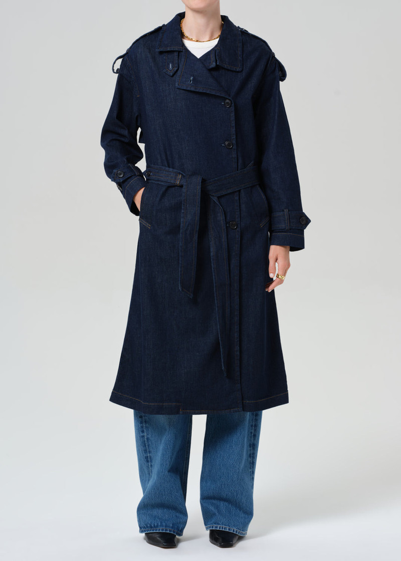 Eva Long Trench Coat In Amherst 1