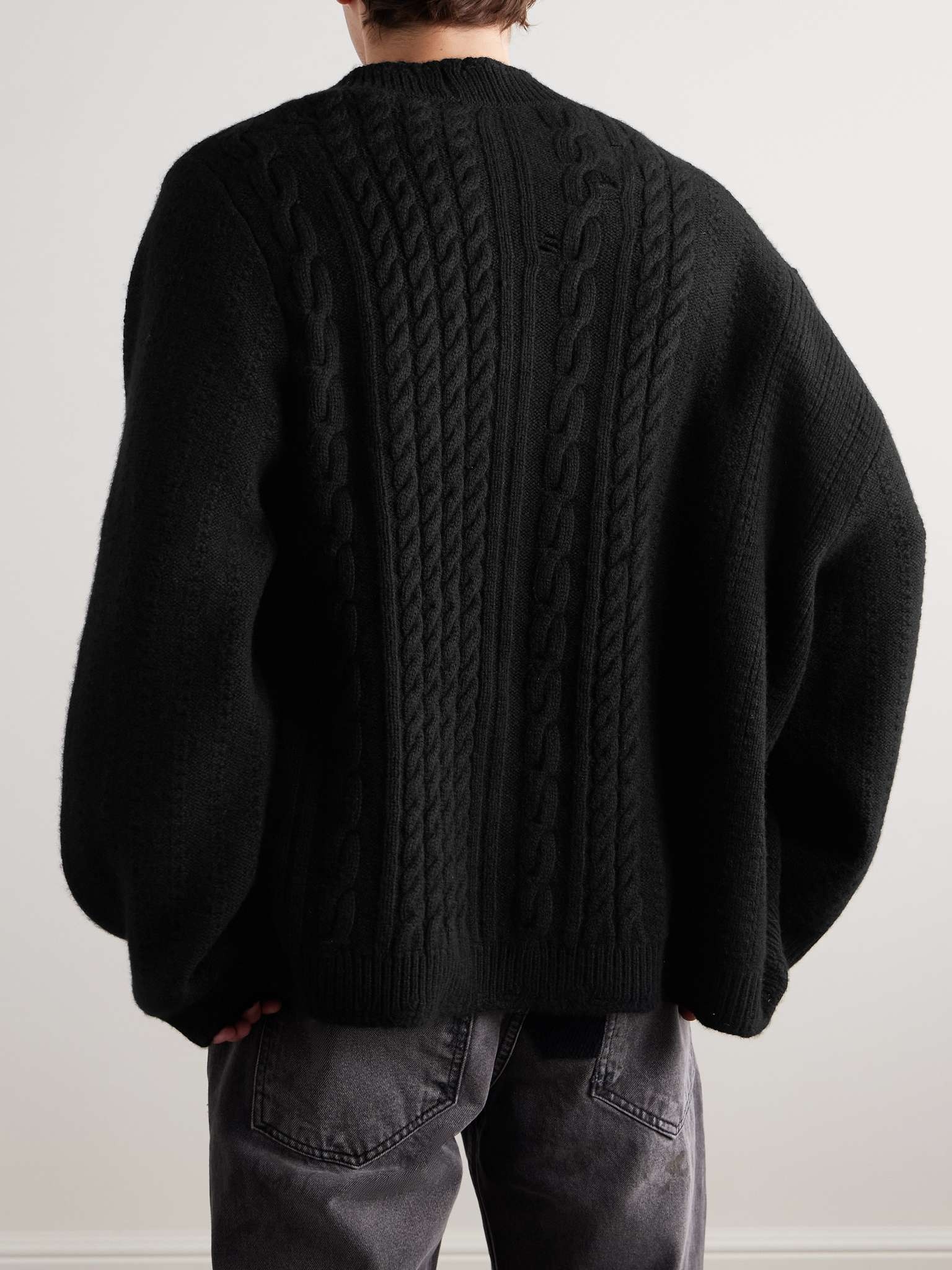 Cable-Knit Cashmere Cardigan - 3
