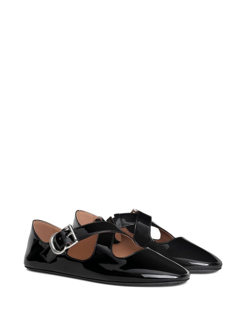 buckle-strap ballet flats - 2