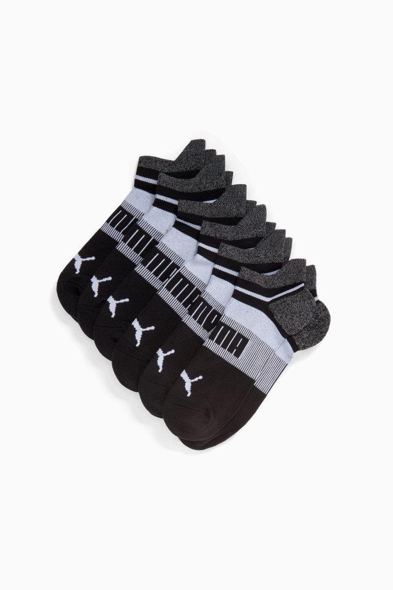 Men's Extended Terry Crew Low-Cut Socks (6 Pairs) 1