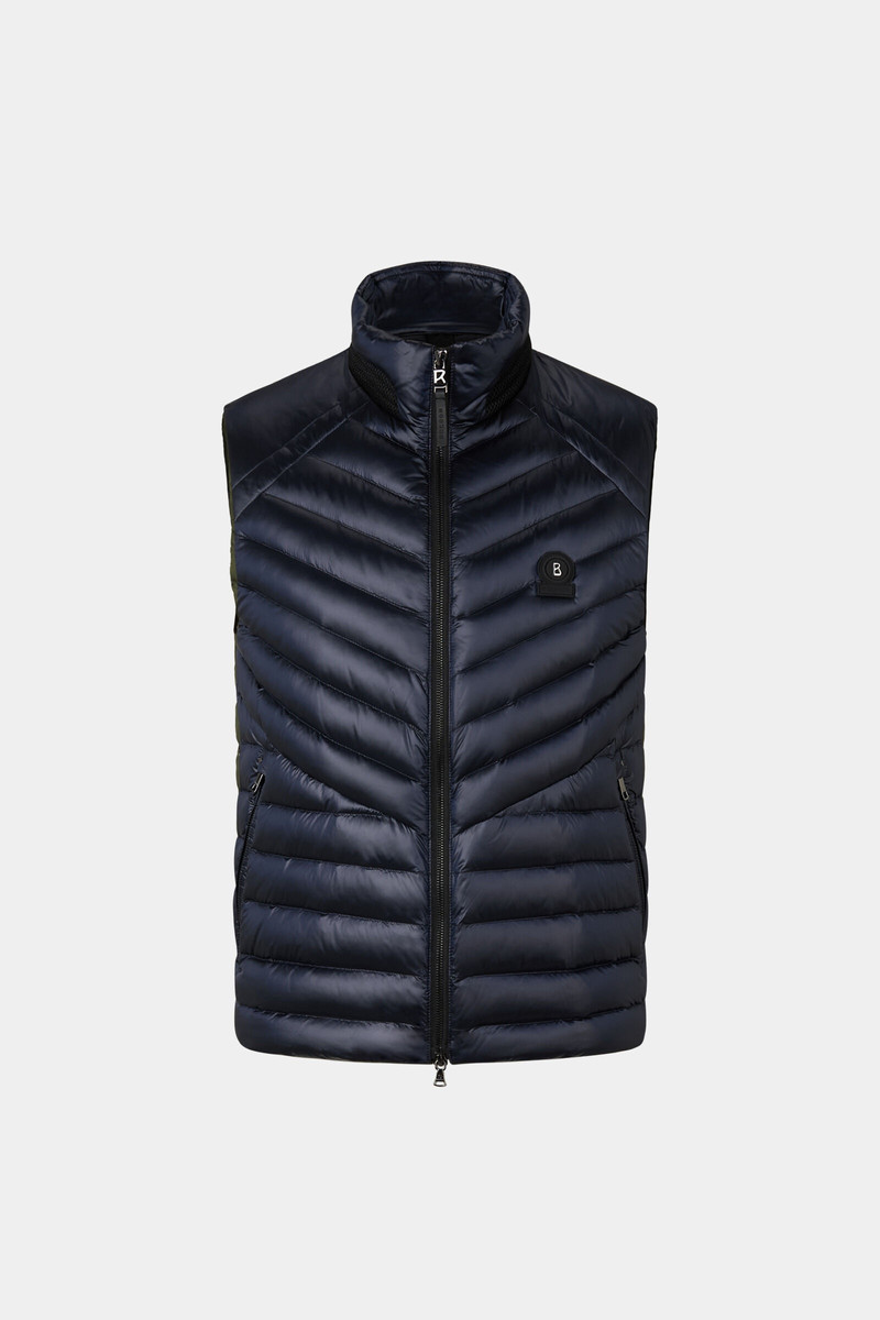 Lasse Lightweight down gilet in Navy blue 1