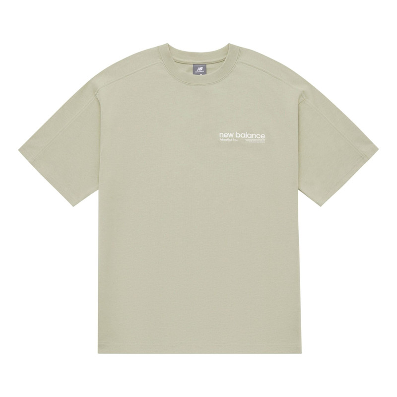 New Balance Wordmark Logo T-Shirt 'Khaki Green' AMT42301-OVN - 1