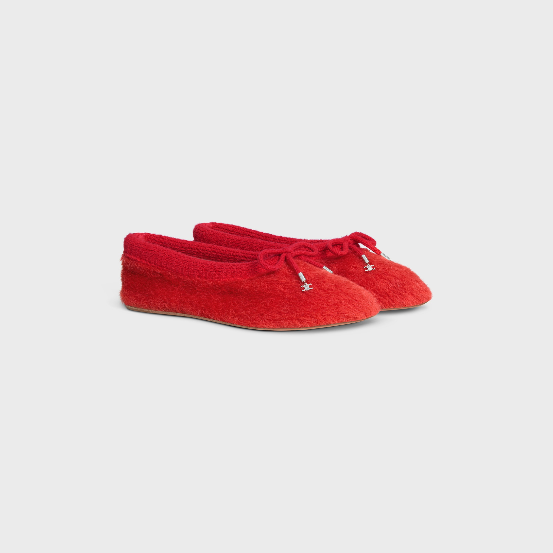 CELINE ABBY BALLERINA IN Alpaca Wool Fabric - 2