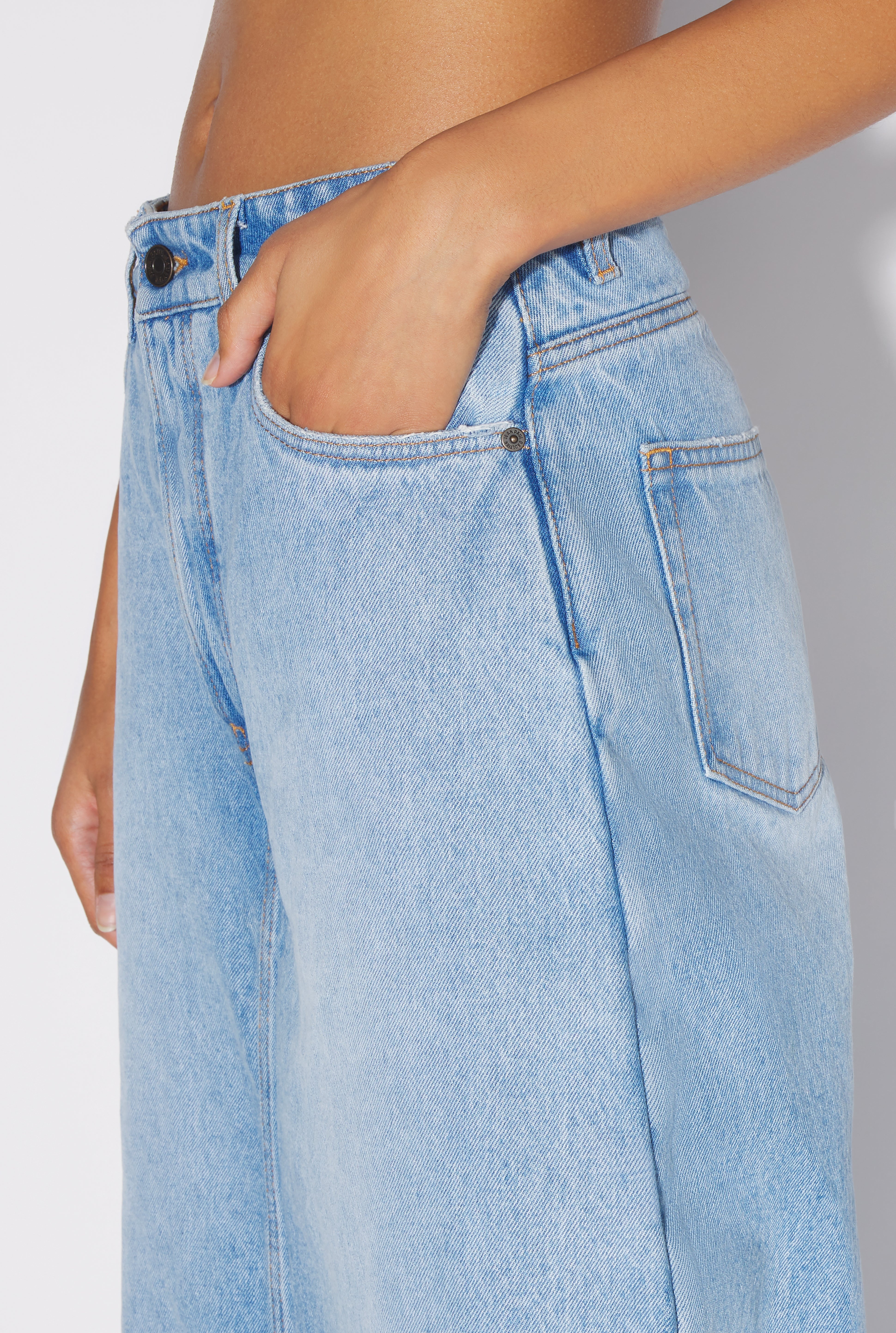 THE DENIM PANT SKIRT - 4