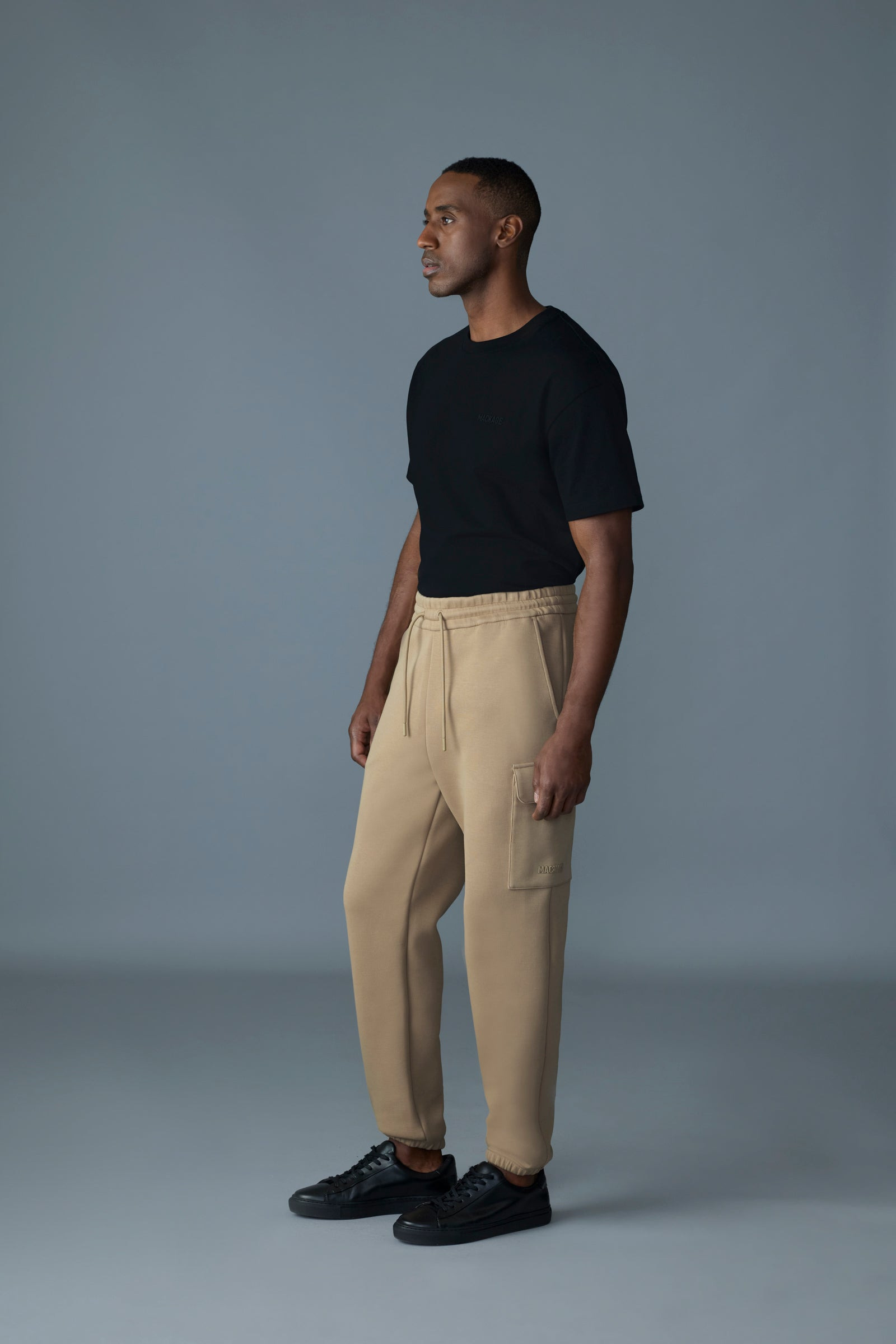 MARVIN-R Double face jersey cargo sweatpants - 3